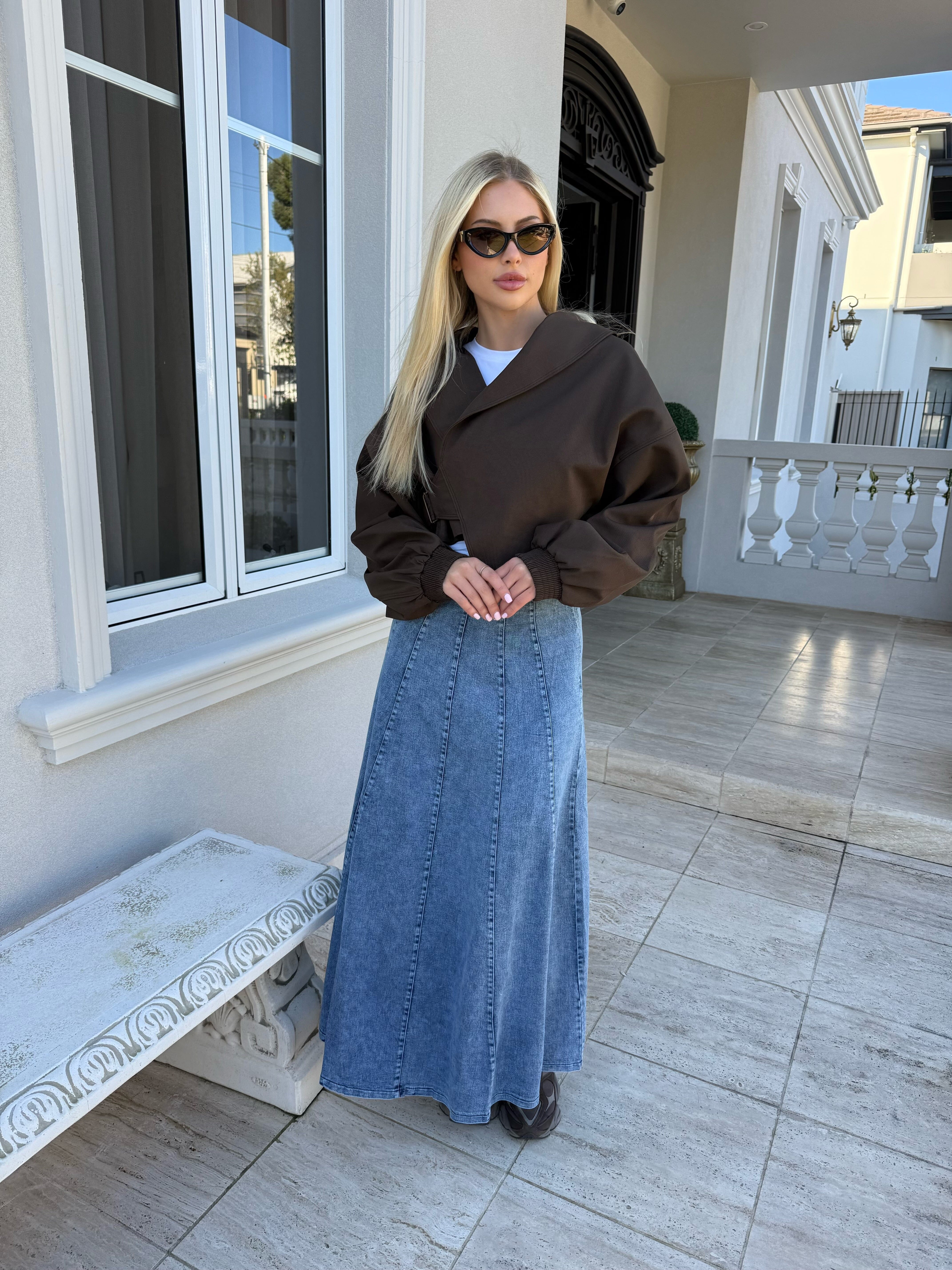 Brown Short Trench