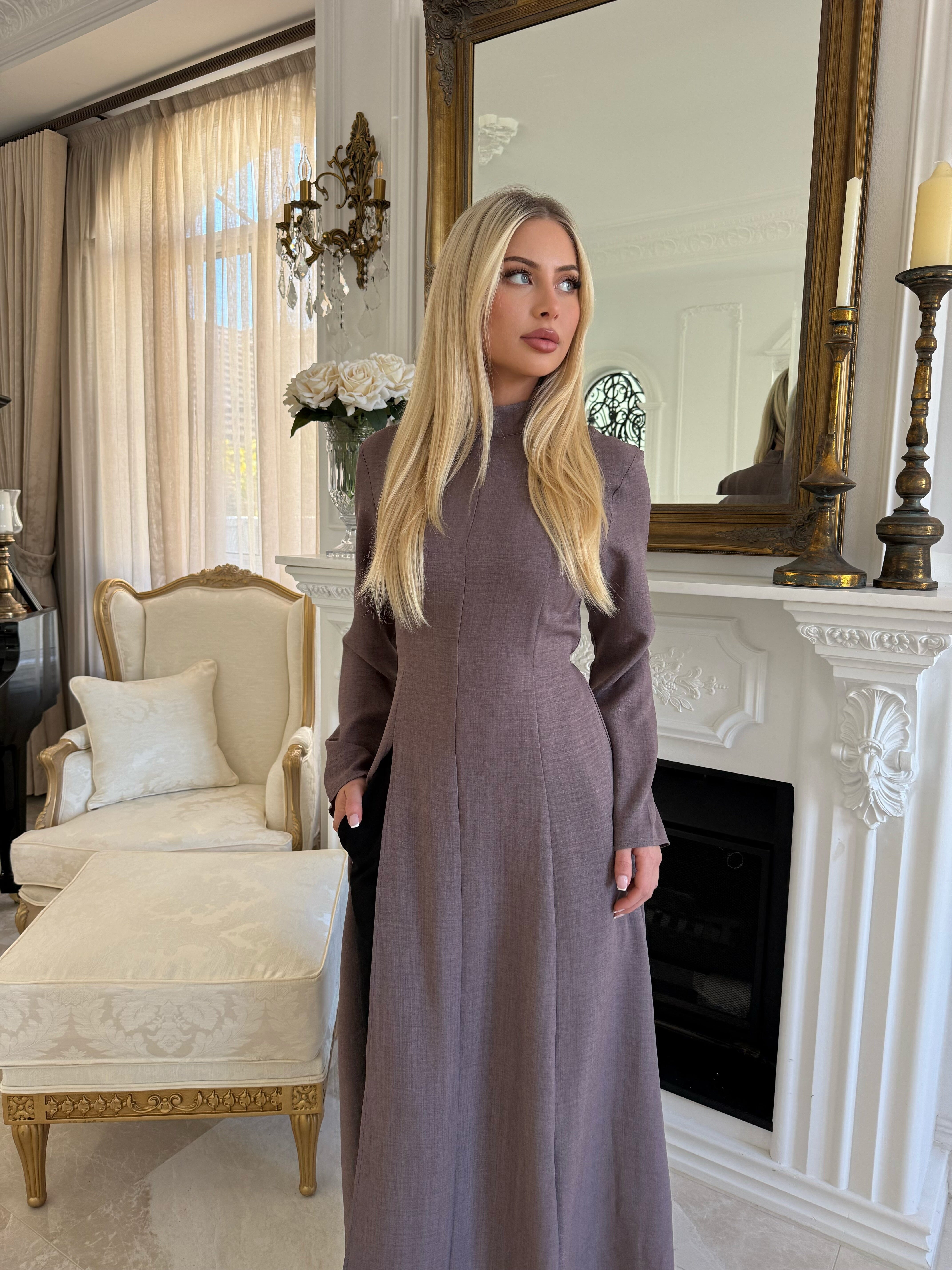 High Neck Split Tunic