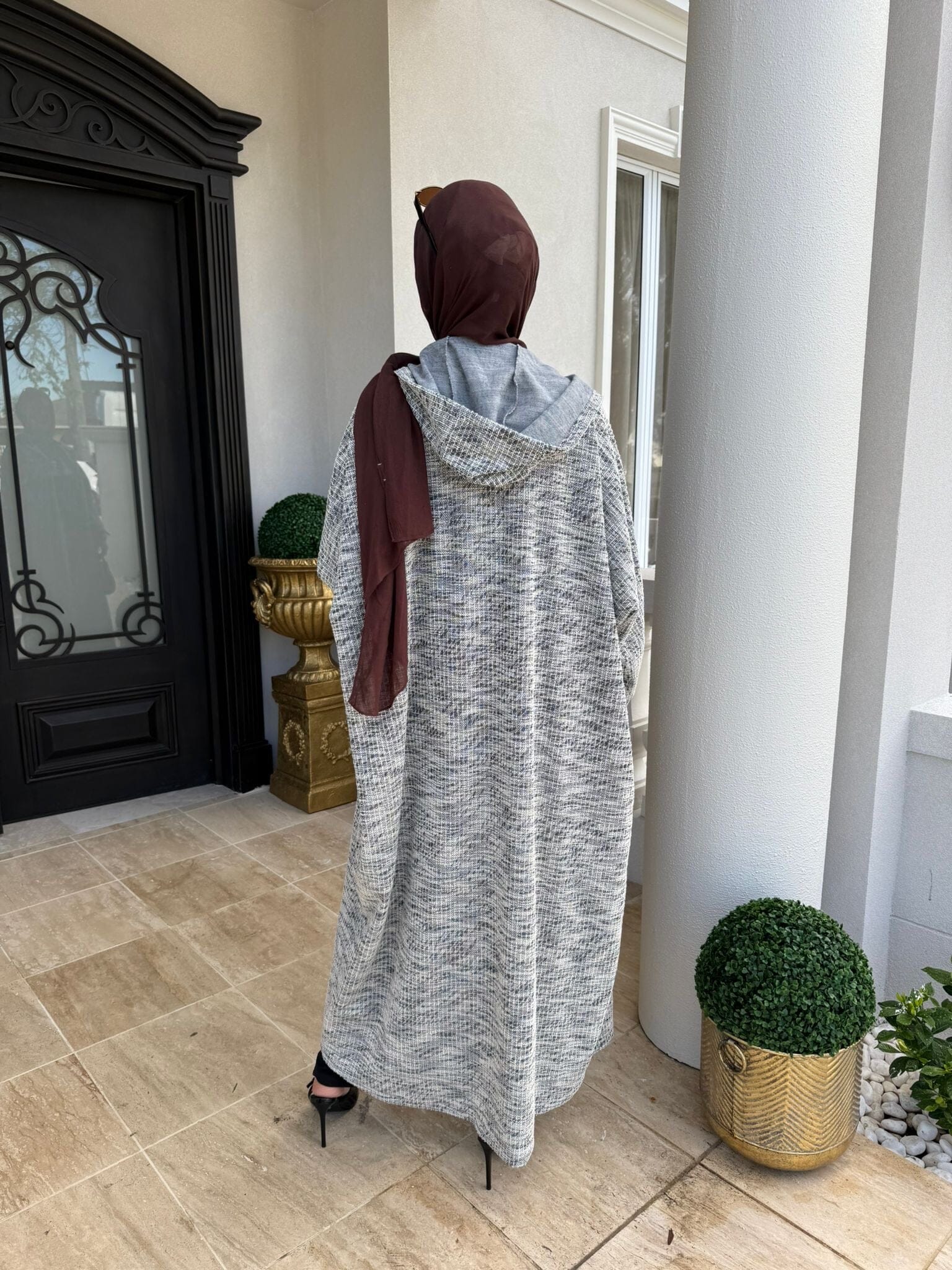 Tweed hoodi Cardigan