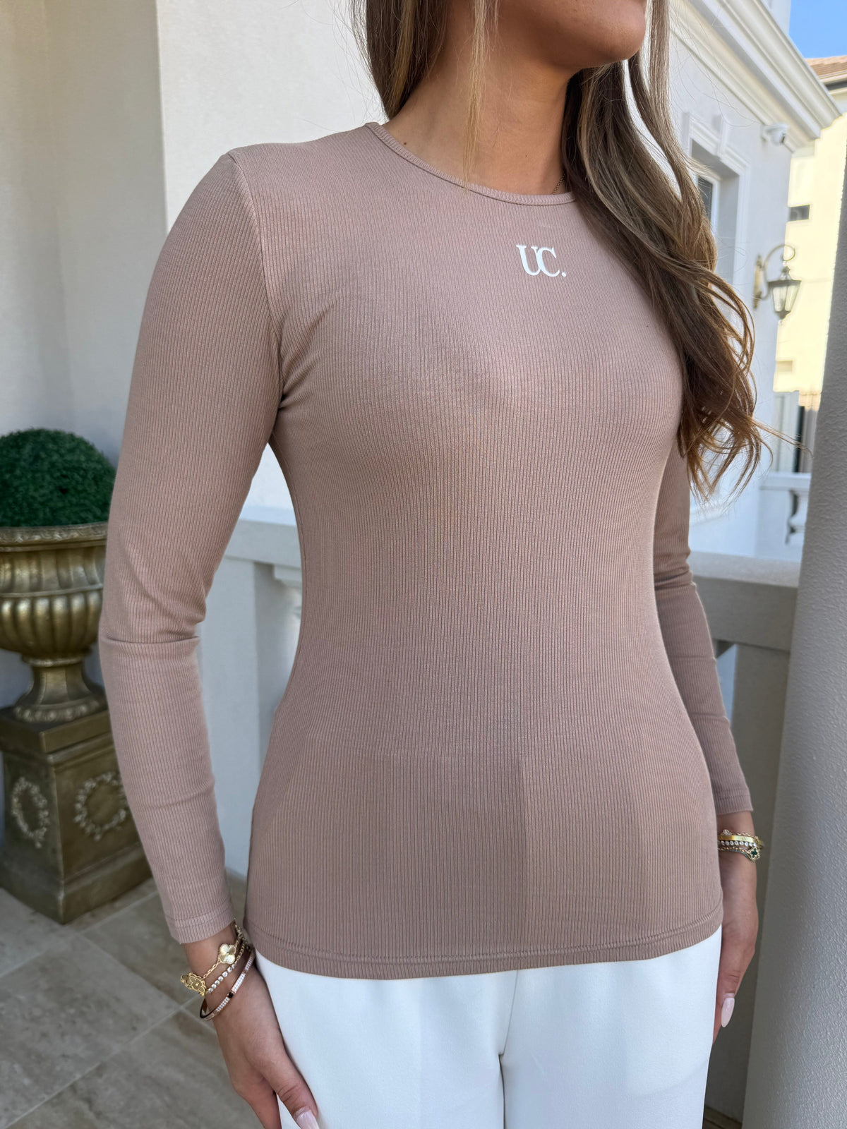 UC Ribbed Fitted Top