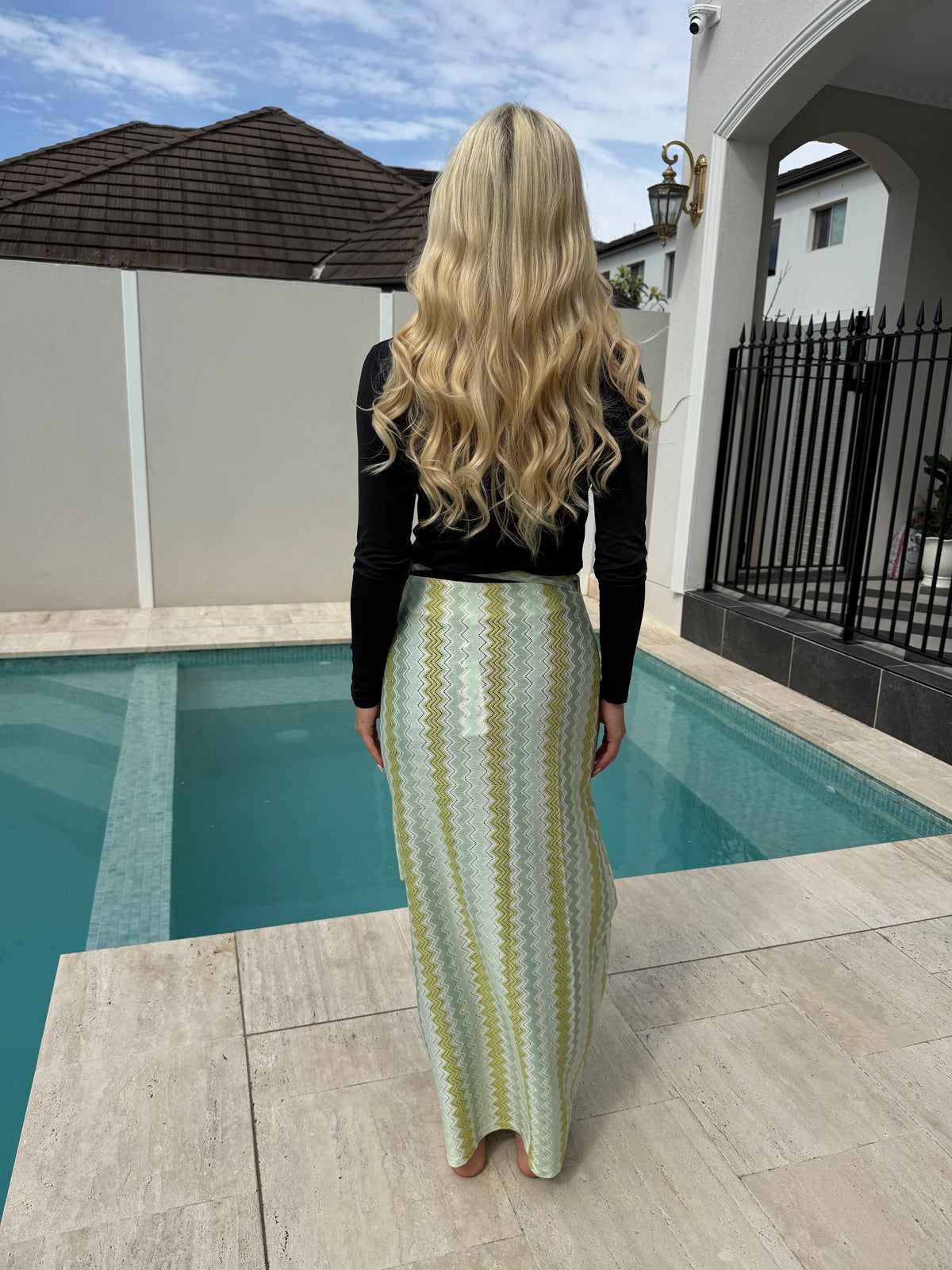 Crochet Lime Wrap Sarong