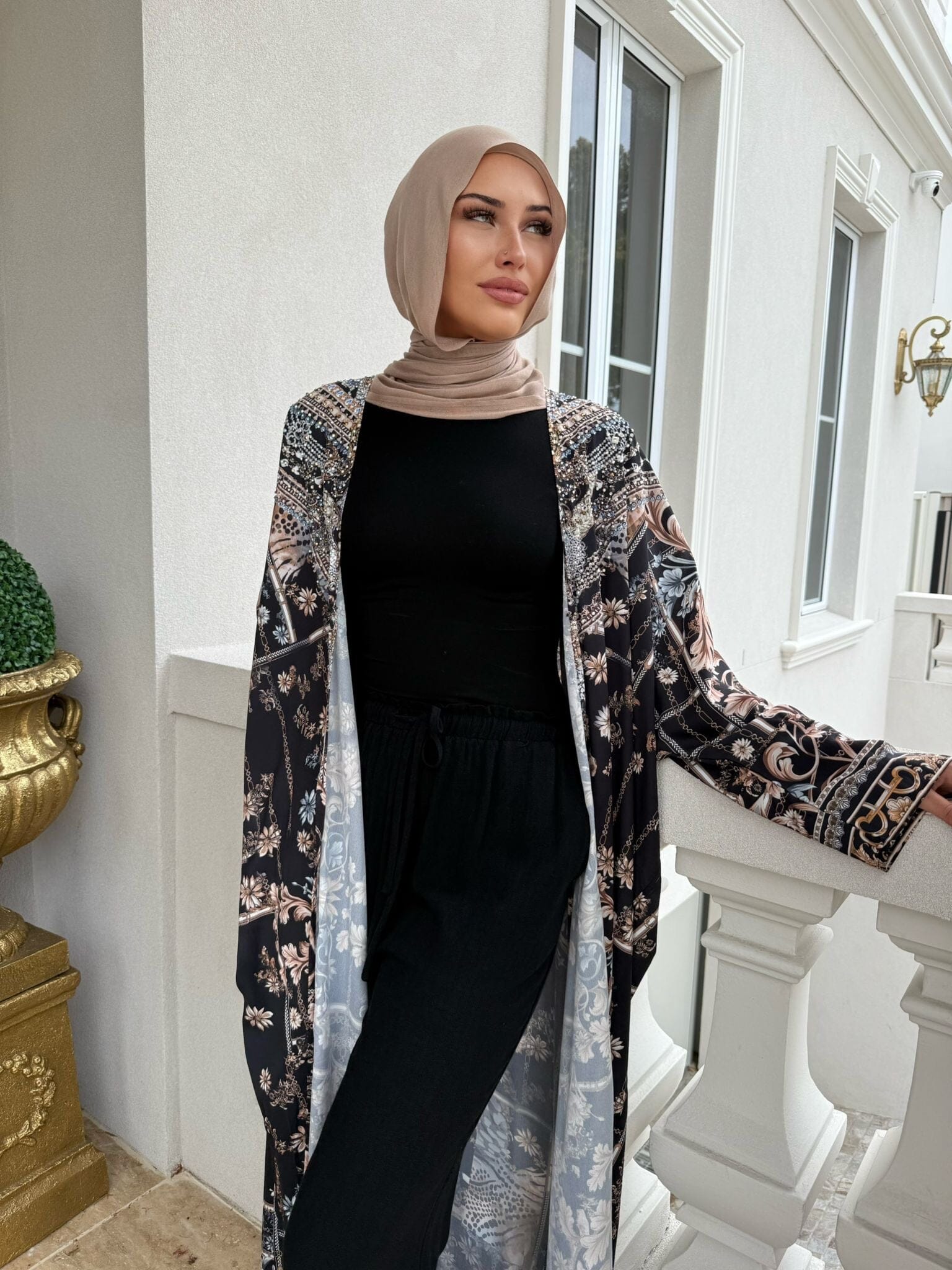 Darkness Beaded Cape