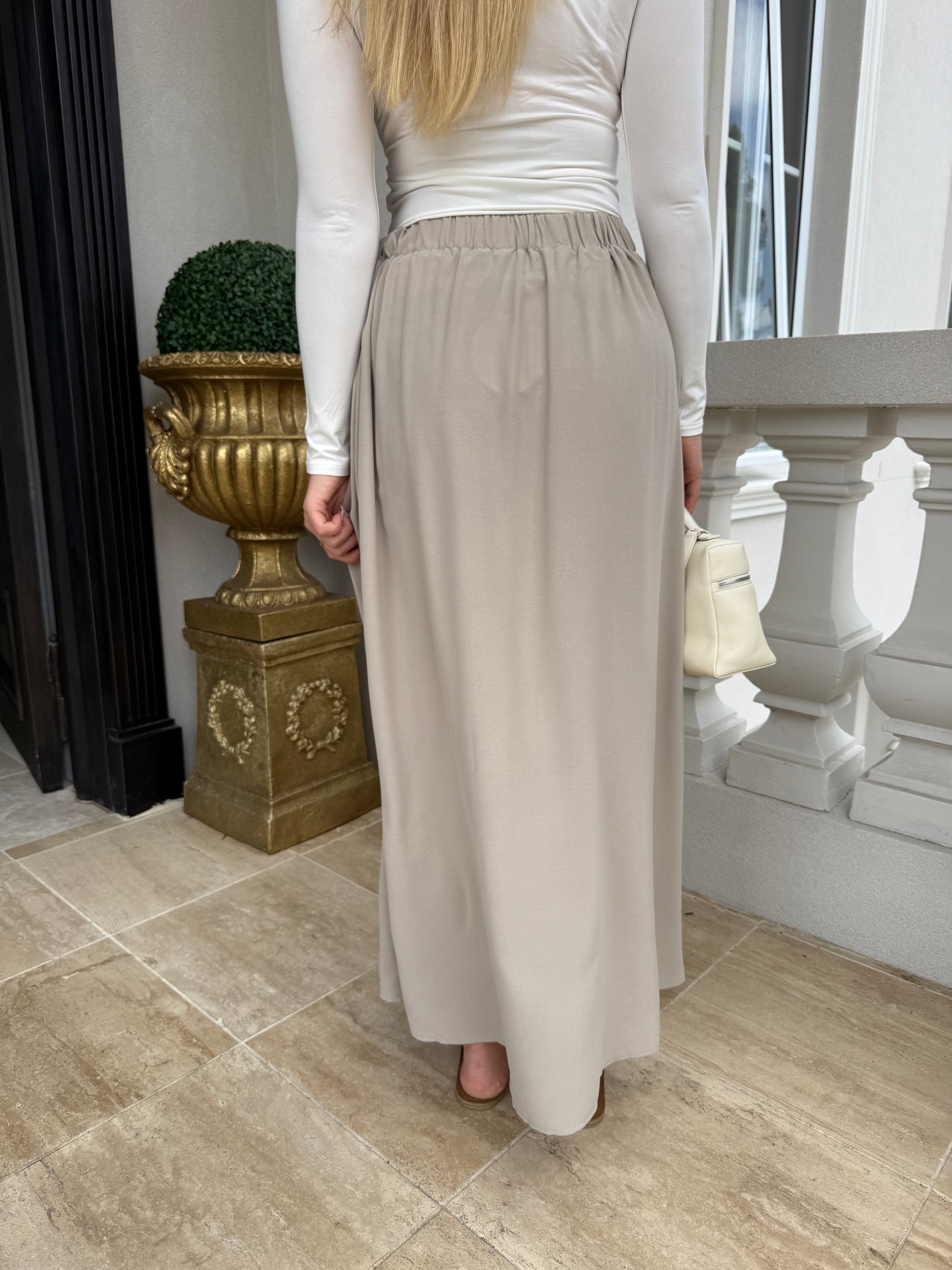 Gathered Buckle Skirt