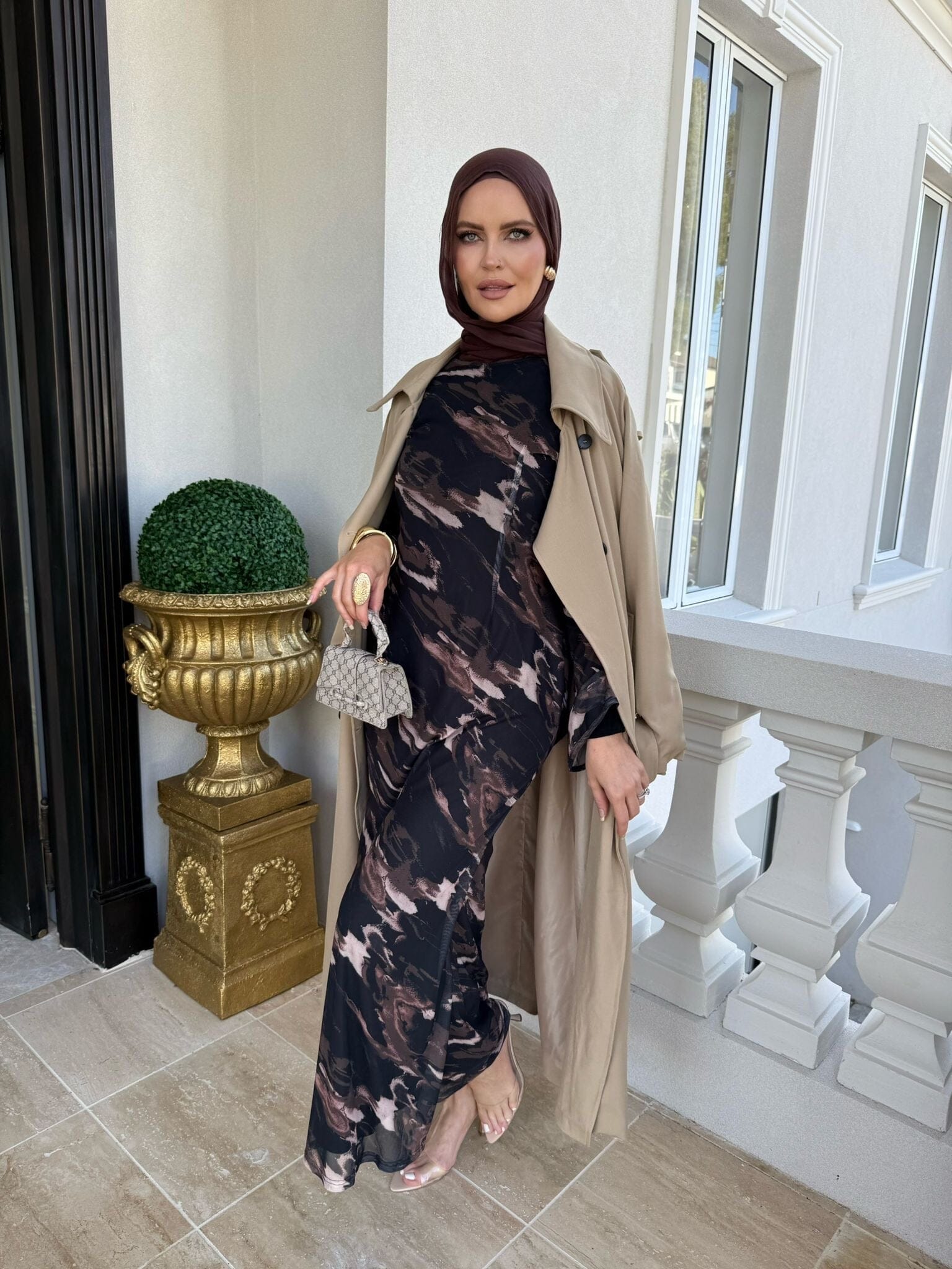 Dye Mesh Dress