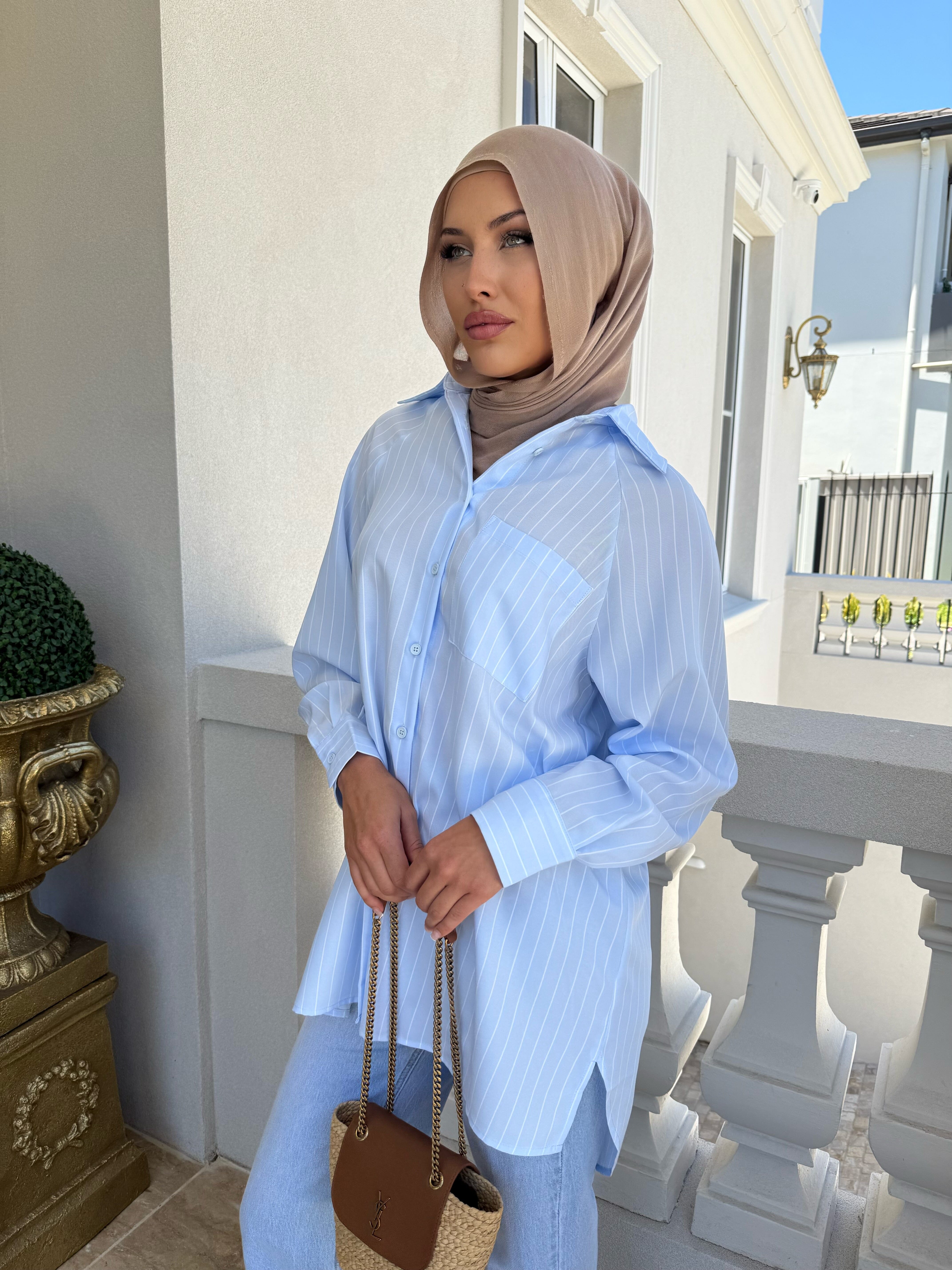 High Low Stripe Shirt