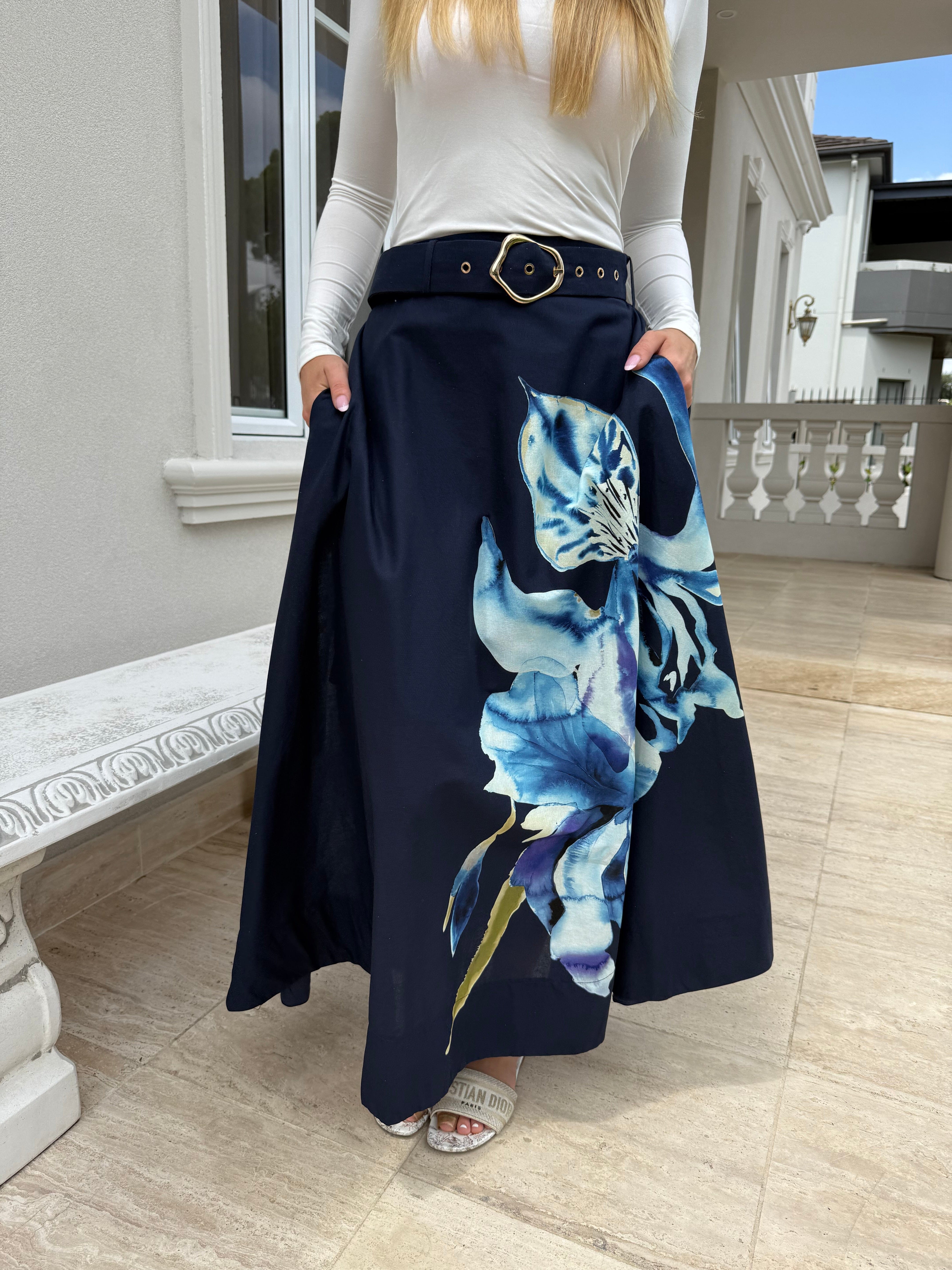 Ink Navy Skirt
