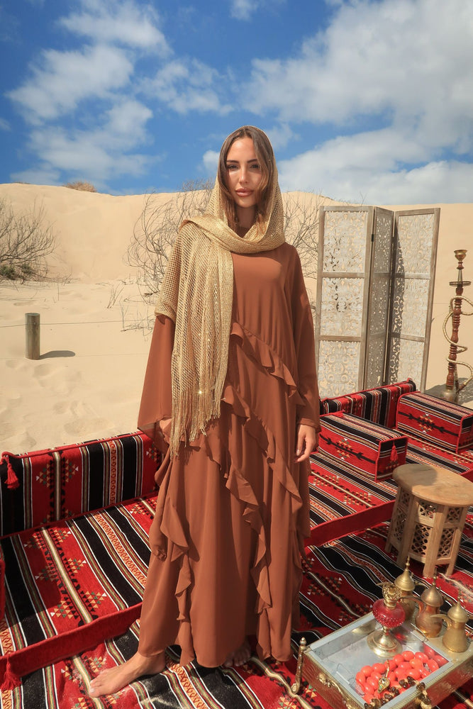 Al Sahara Ruffle Abaya