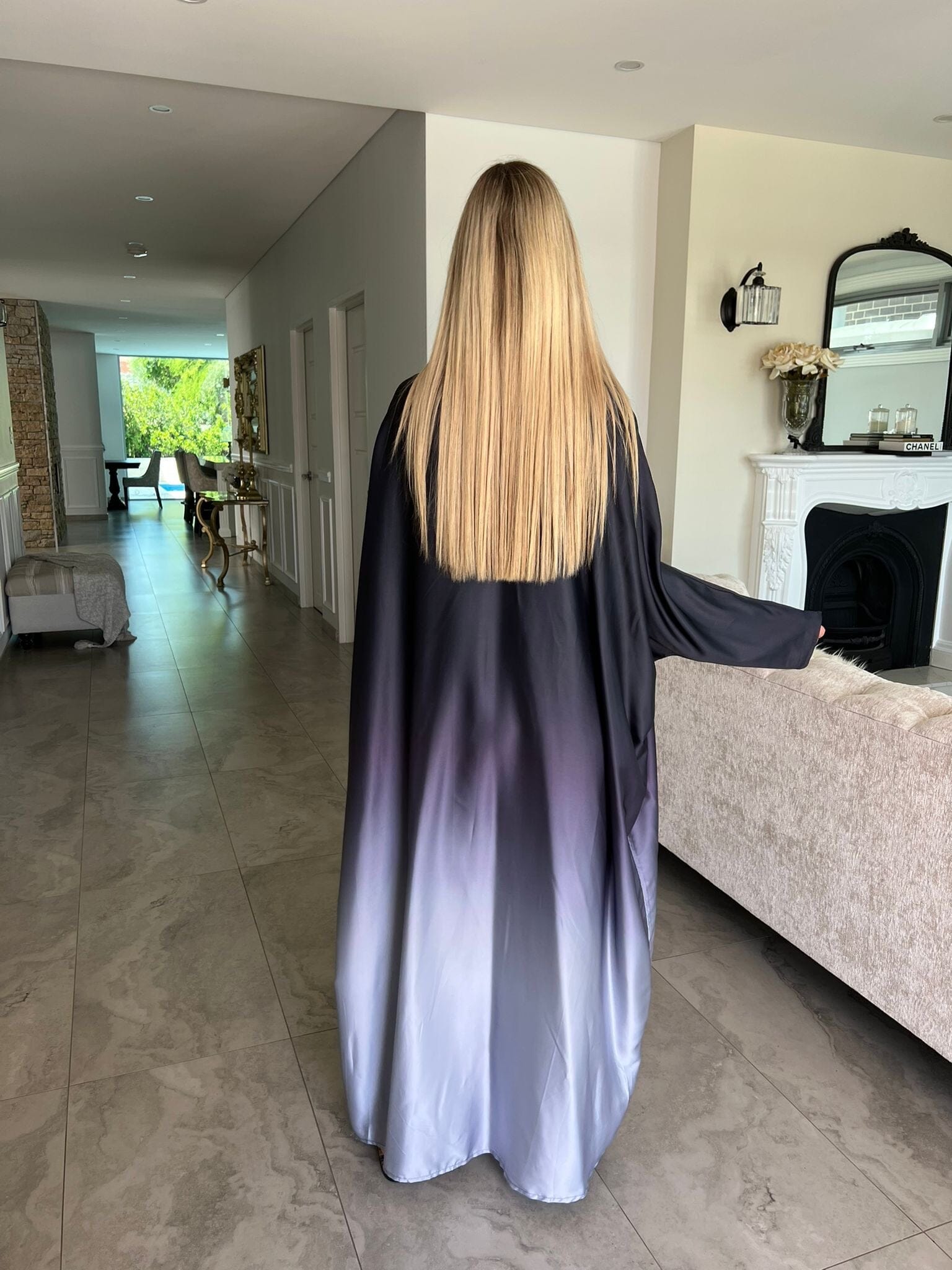 Dye Satin kimono