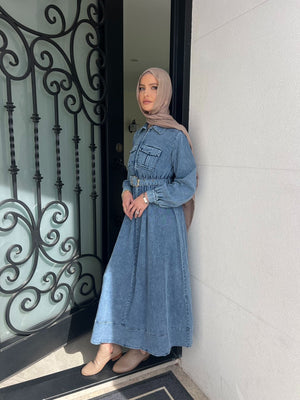 Acid Denim Dress