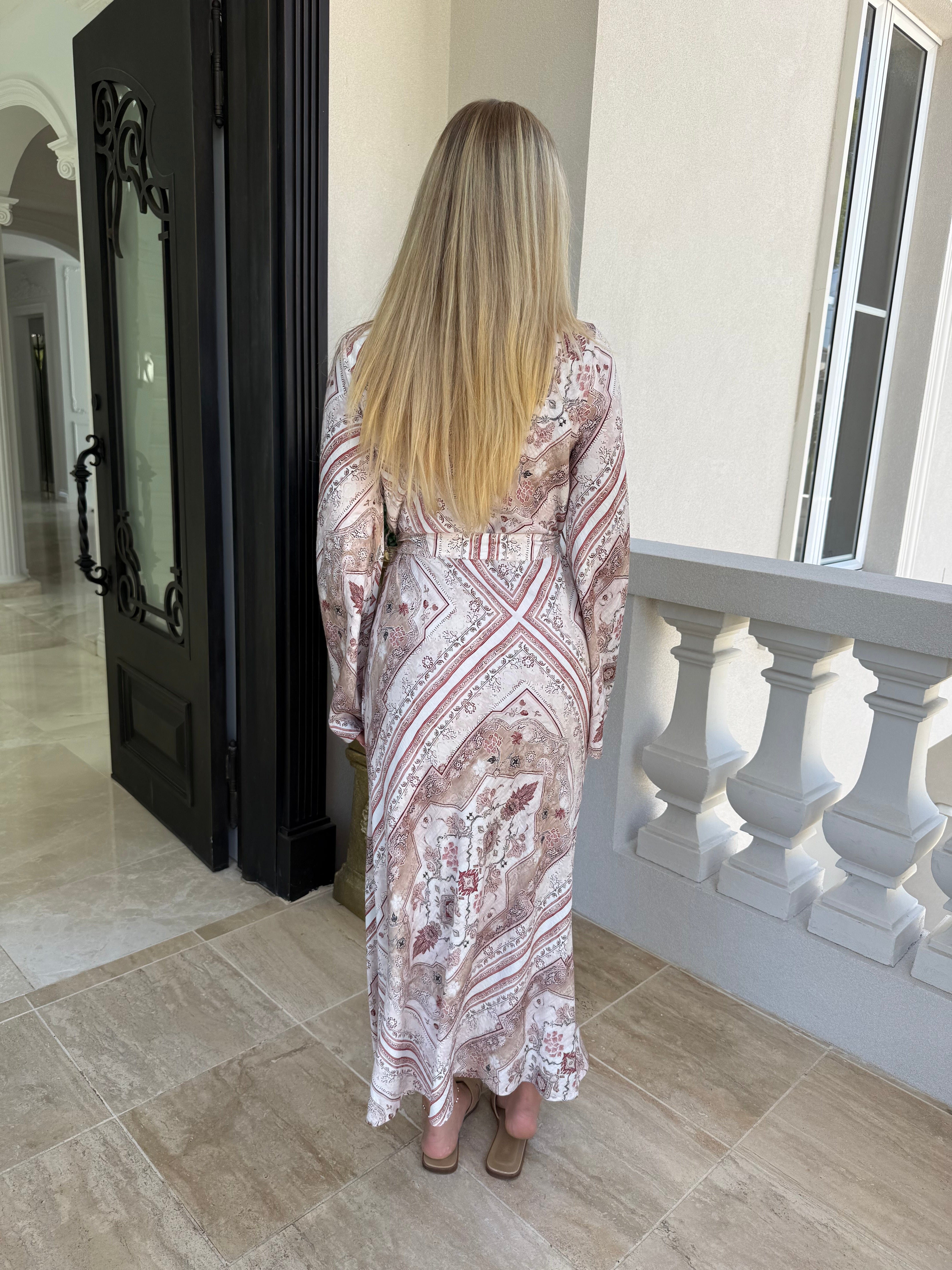 Blush Pink Abaya set