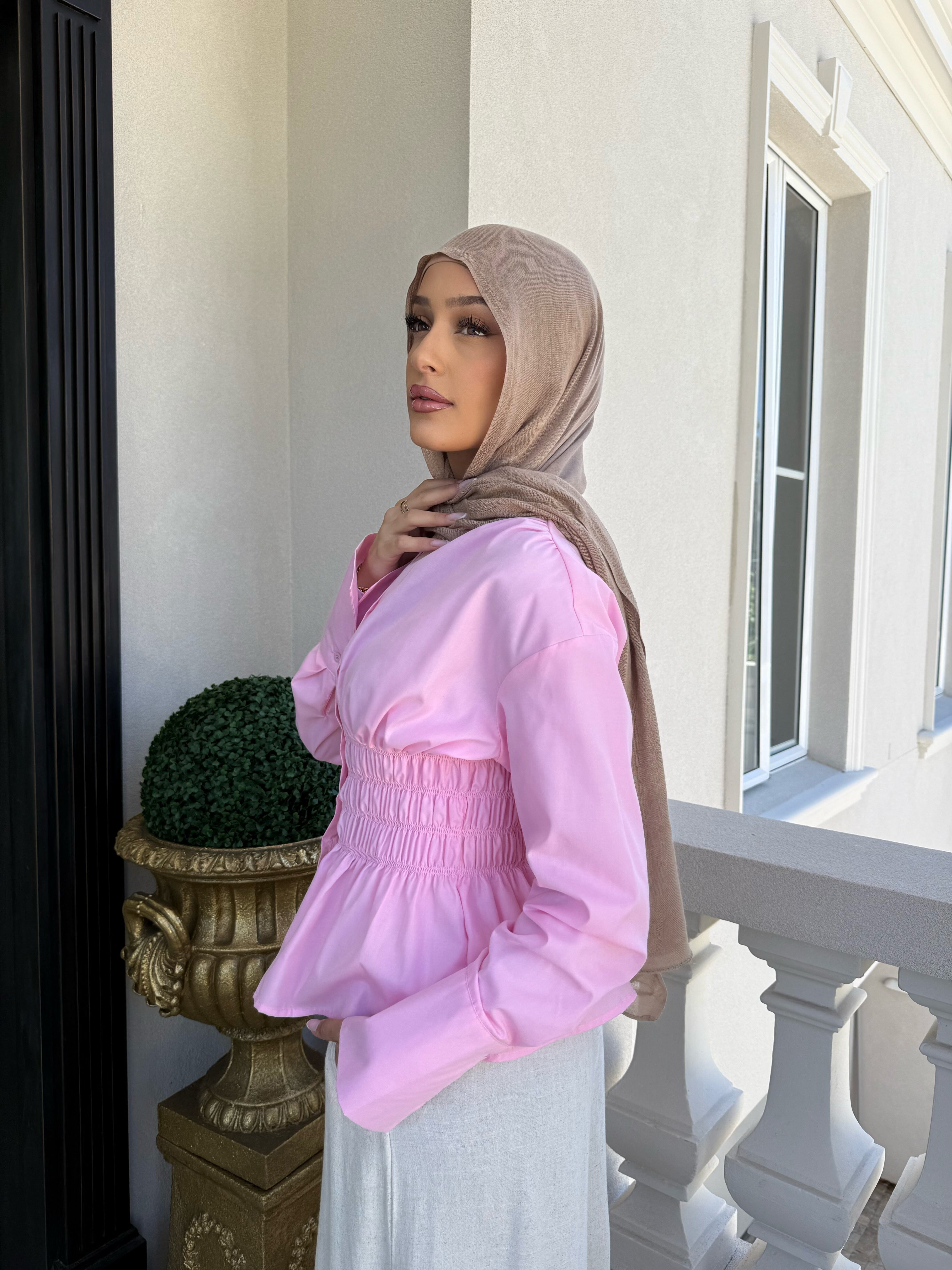 Elastic Gathered Top