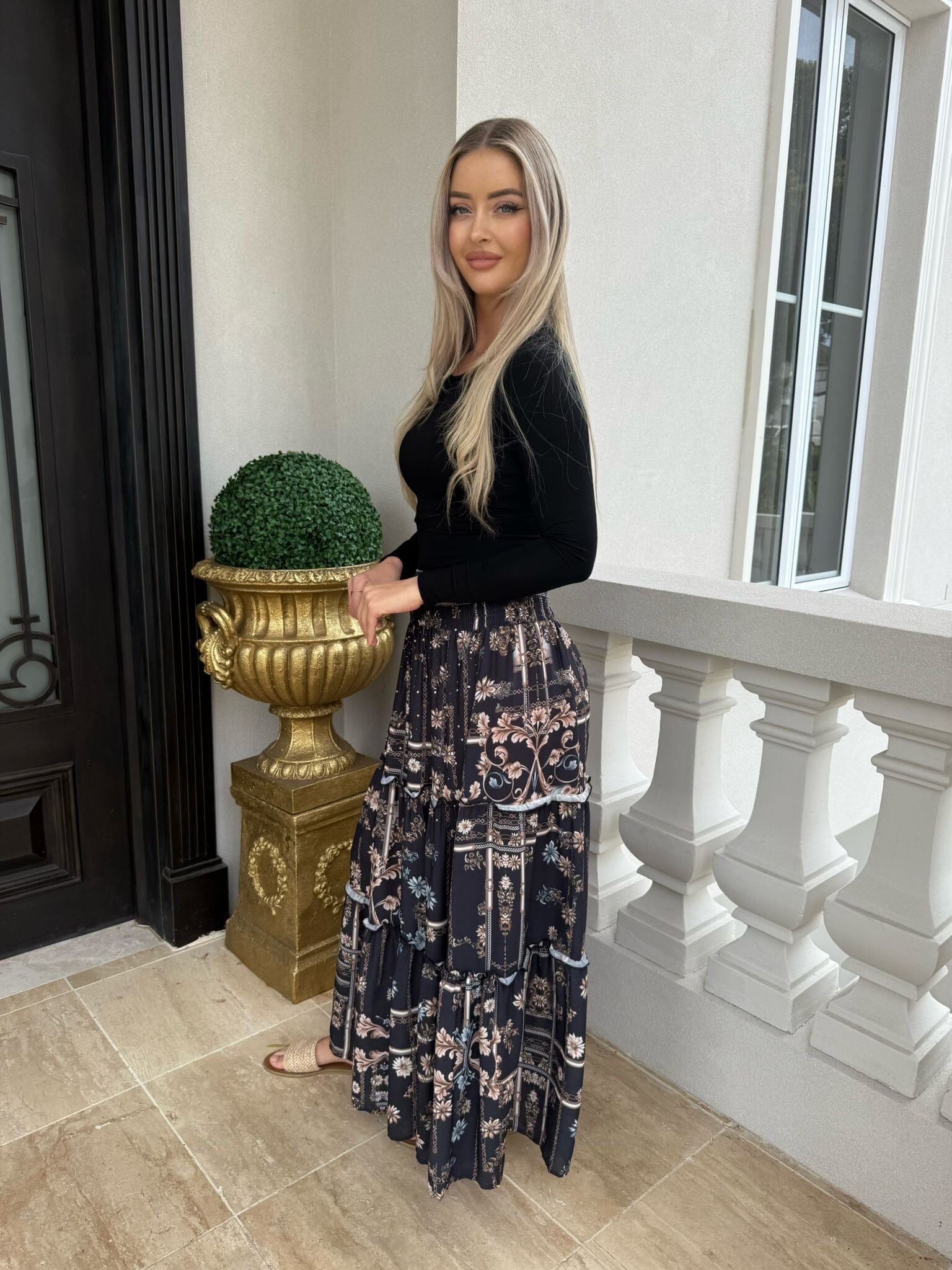 Darkness Beaded Skirt