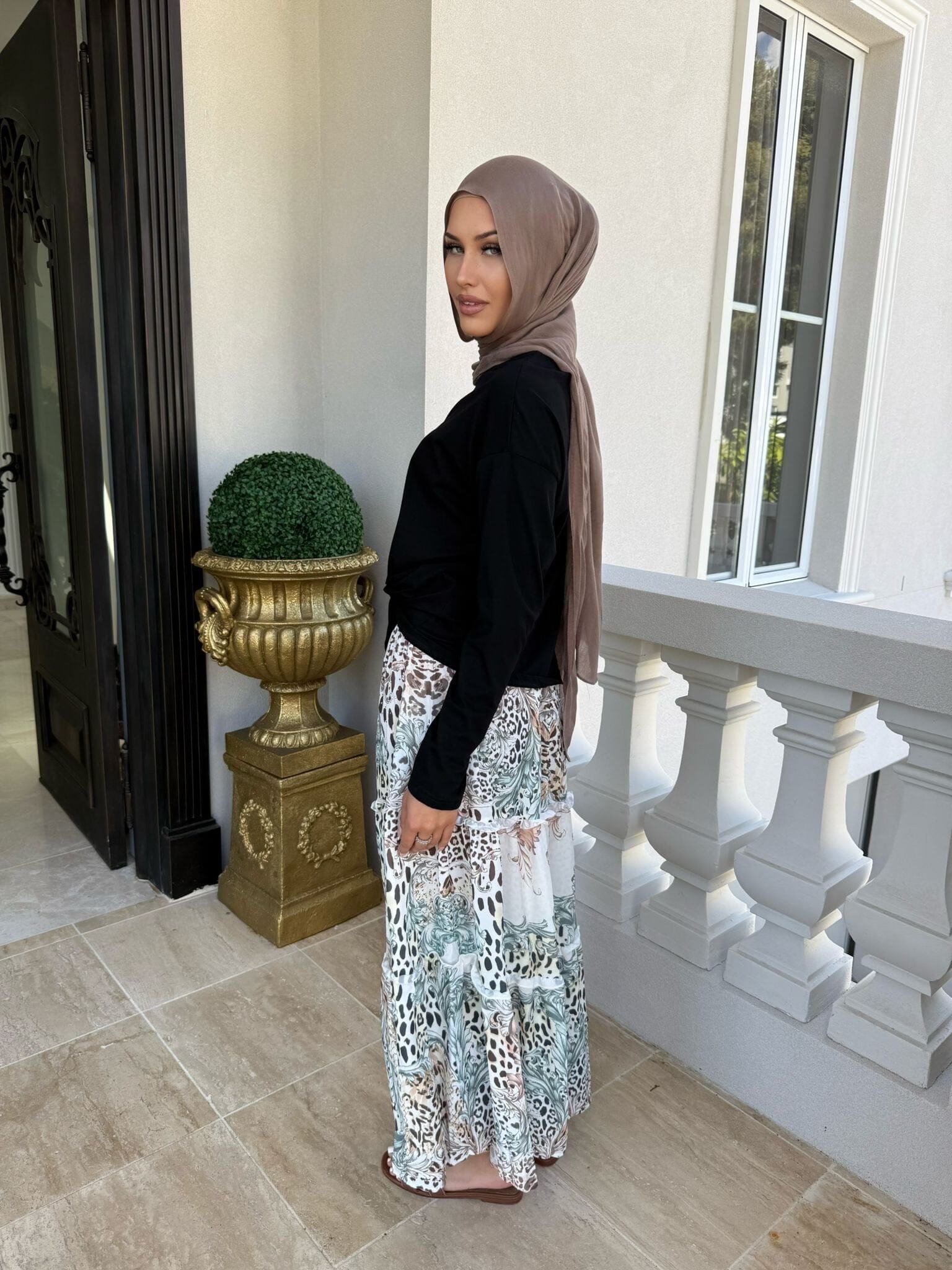 Mint Beaded Skirt