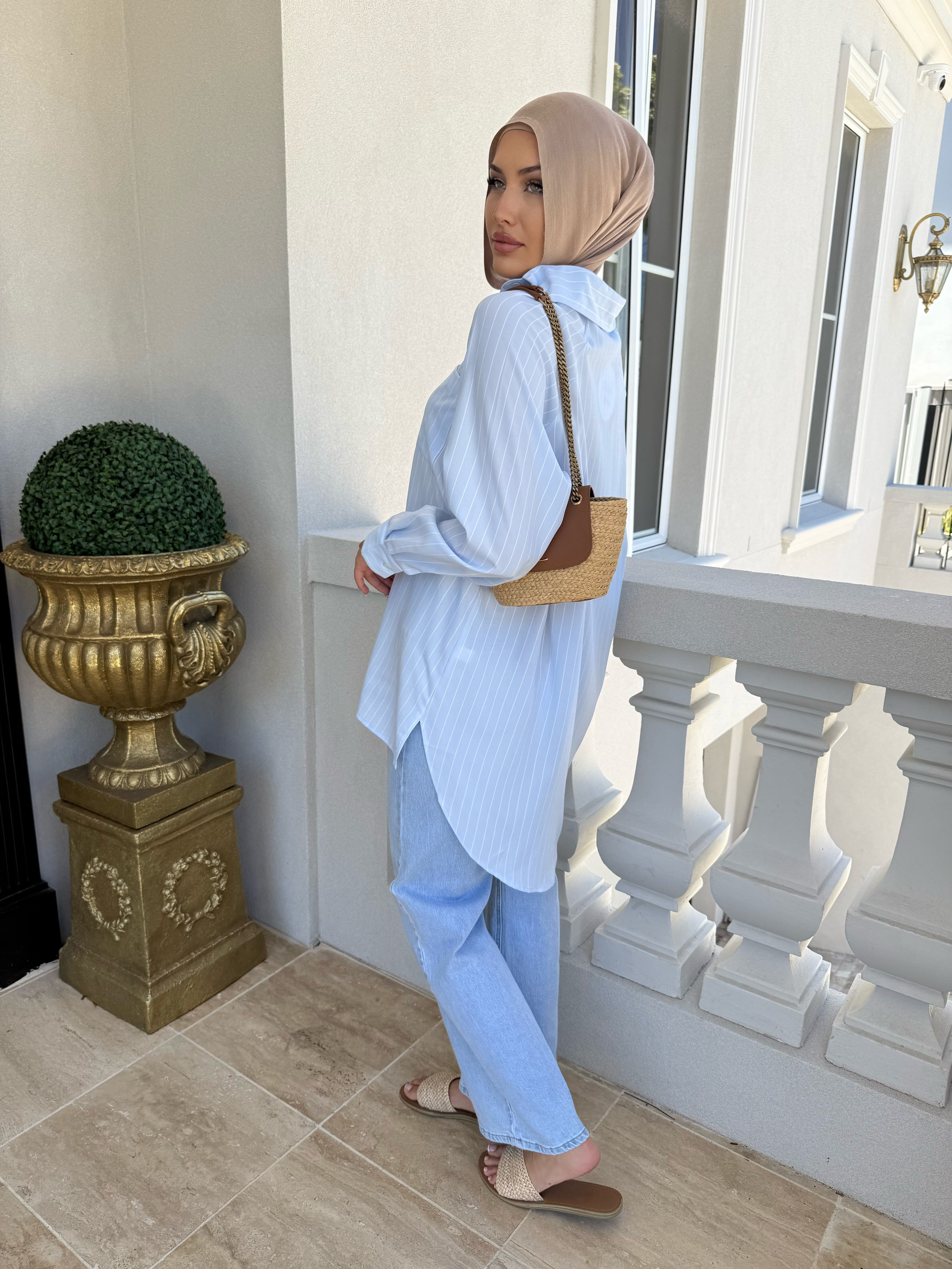 High Low Stripe Shirt