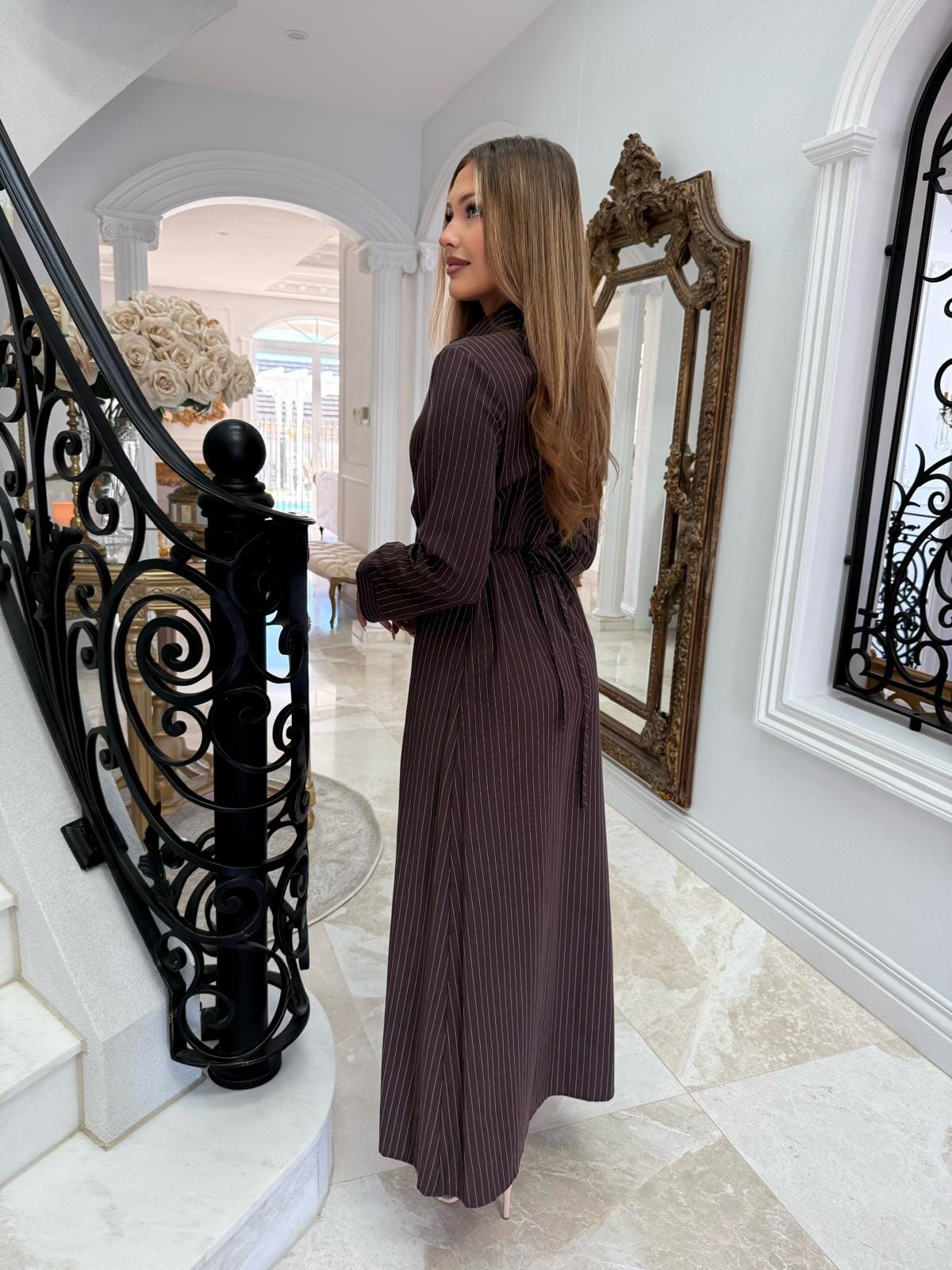 Pin Stripe Abaya