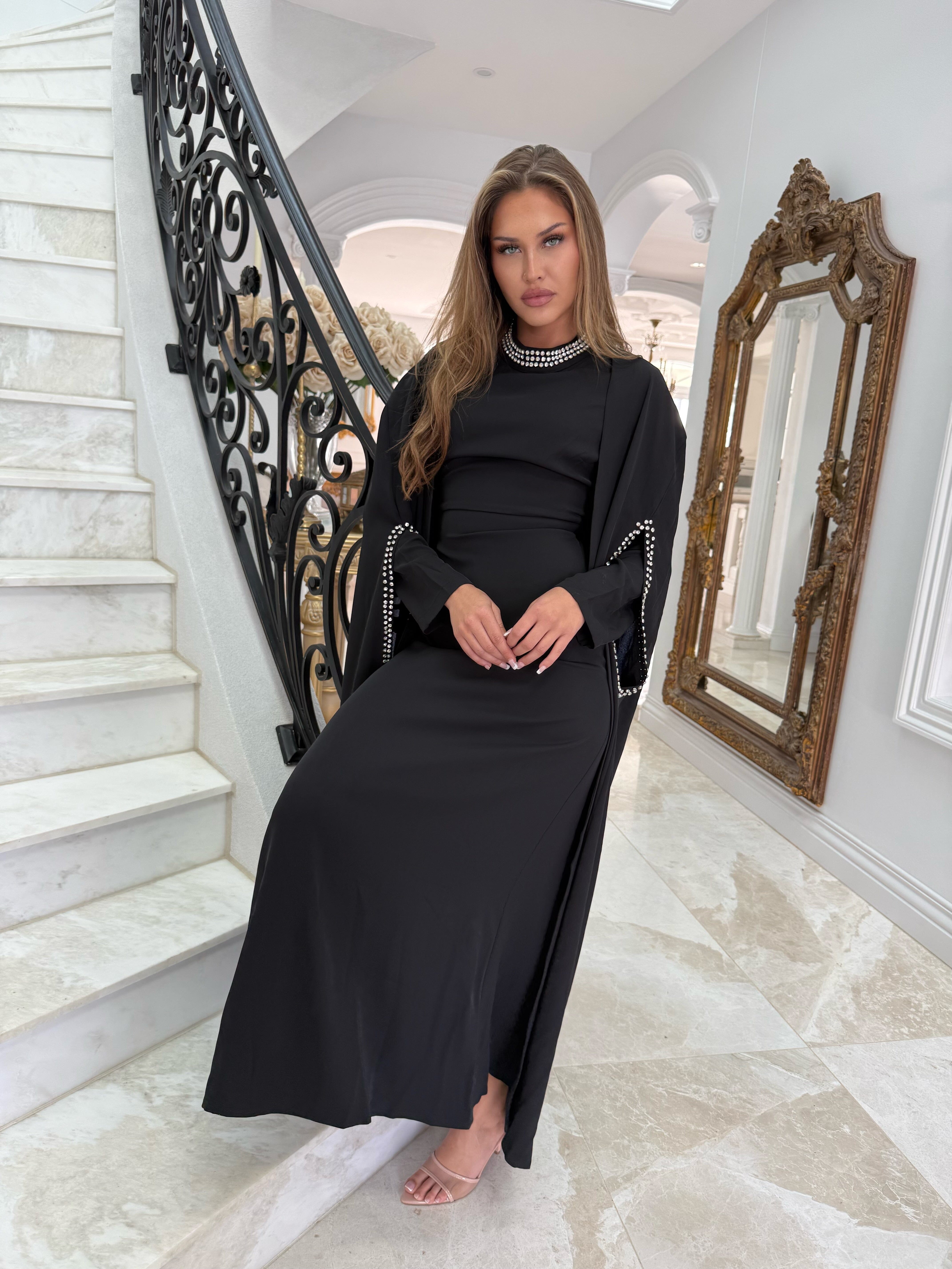 Luxe Beaded Abaya Set