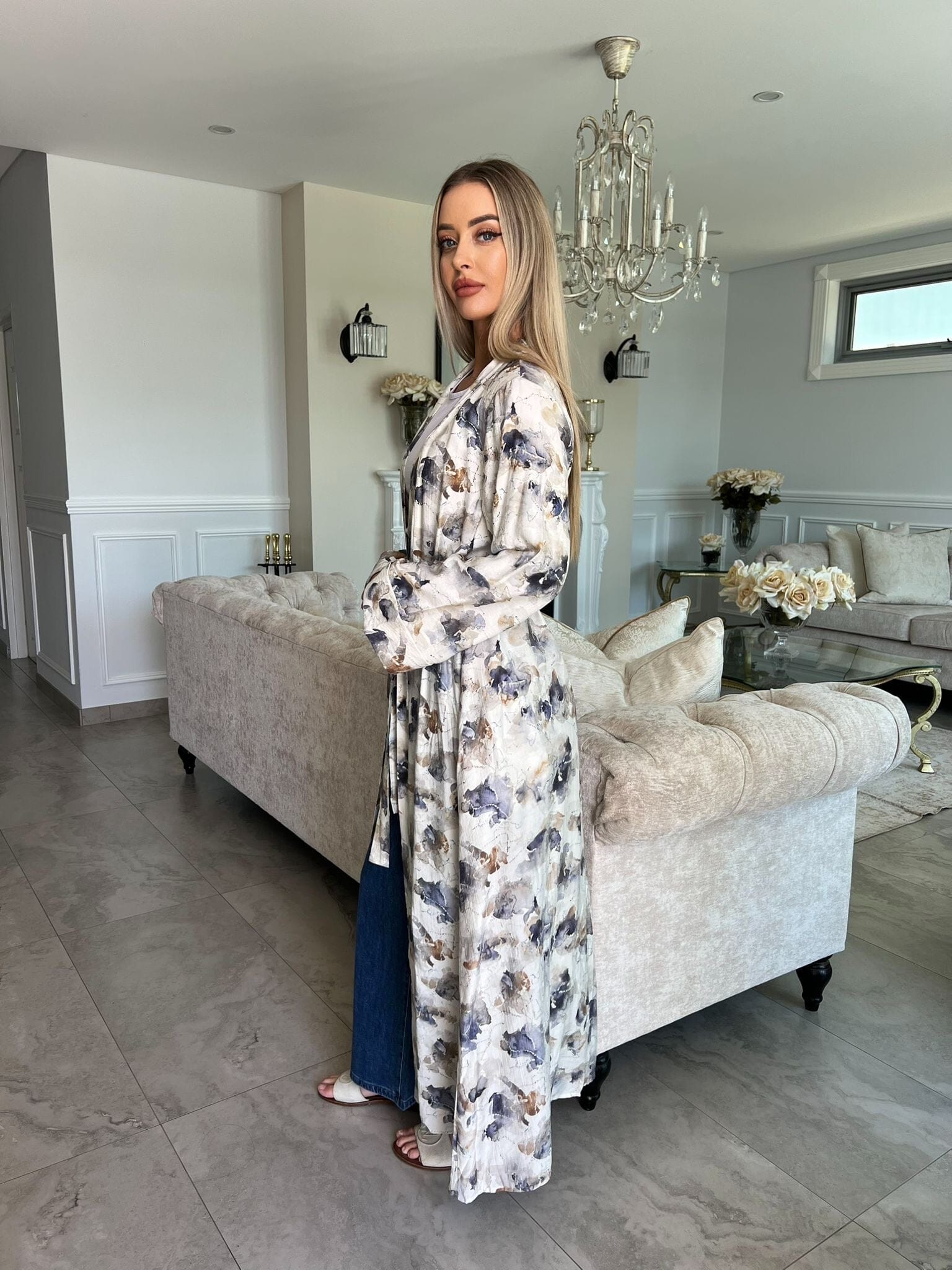 Dye Floral Kimono