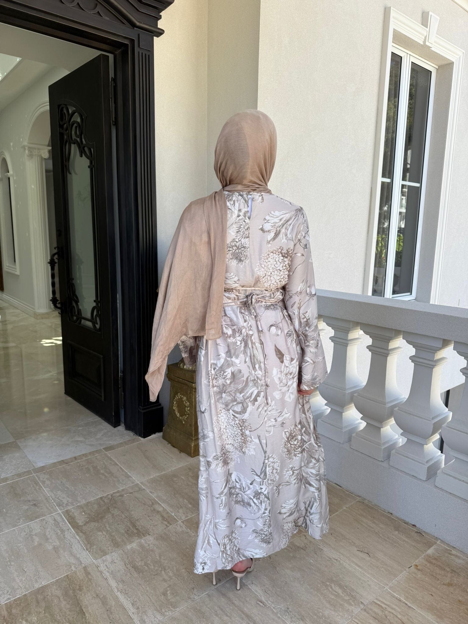 Stone Floral Dress