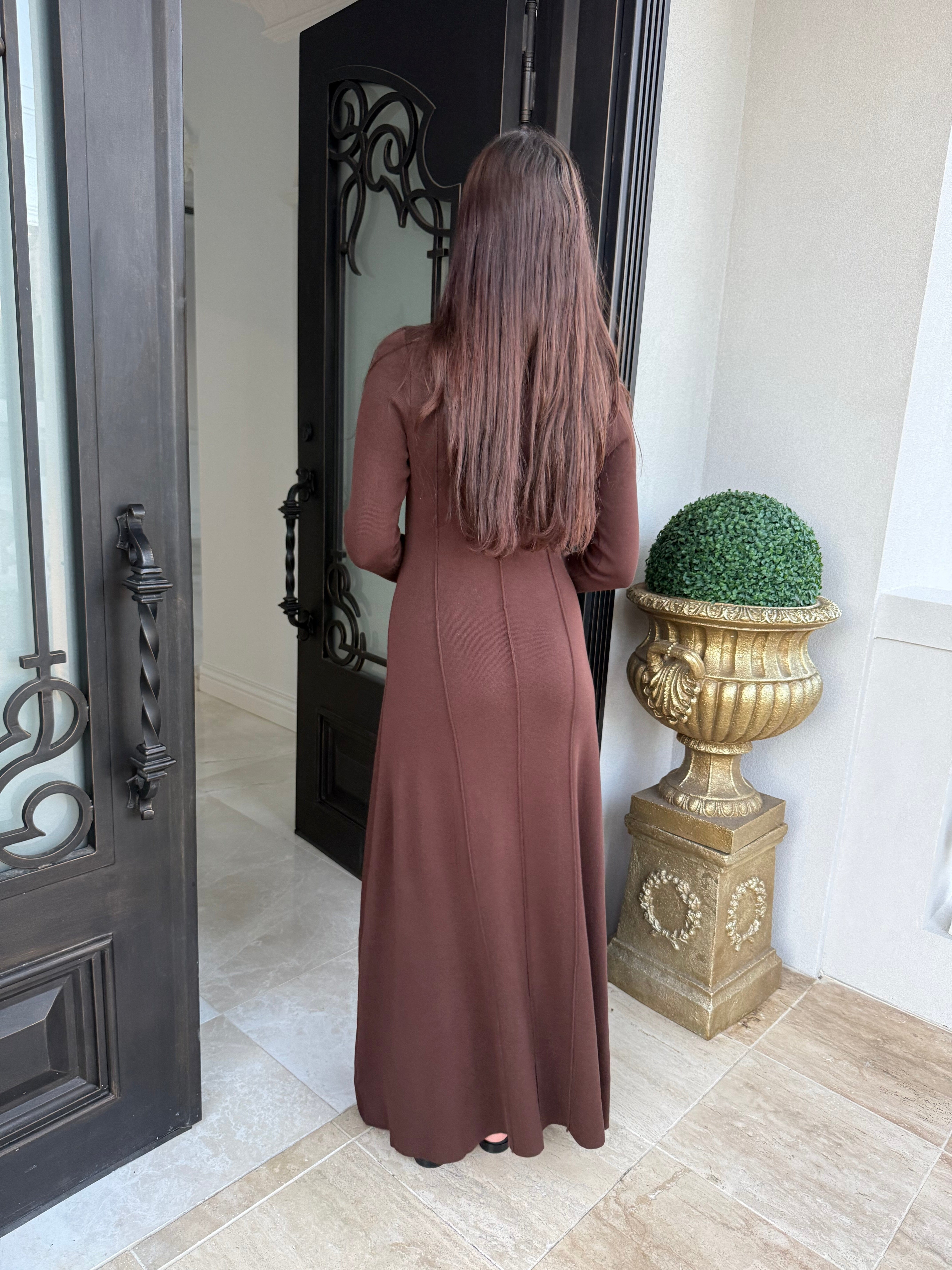 Pipping Knit Dress