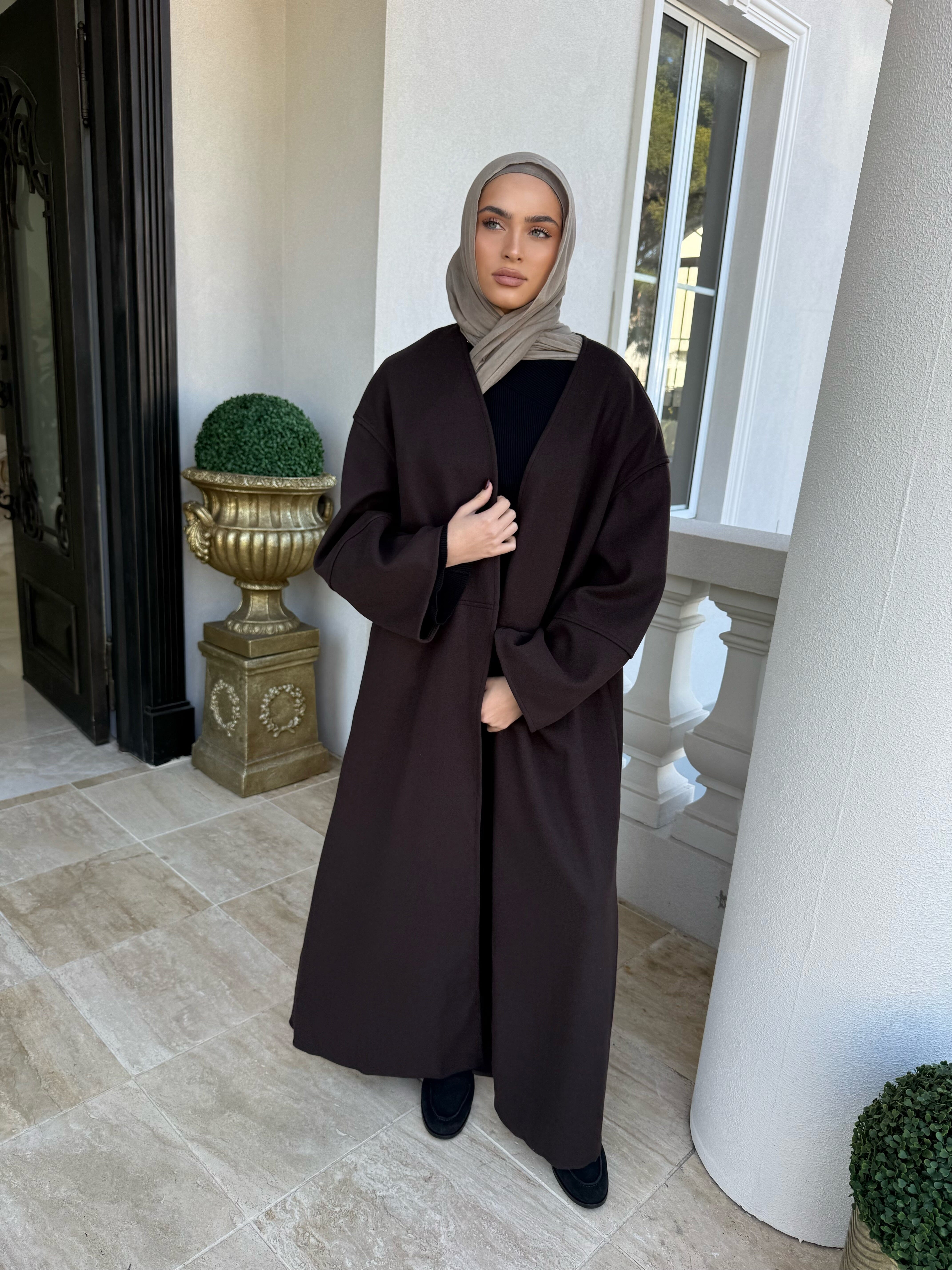 Mom Pocket Open Abaya