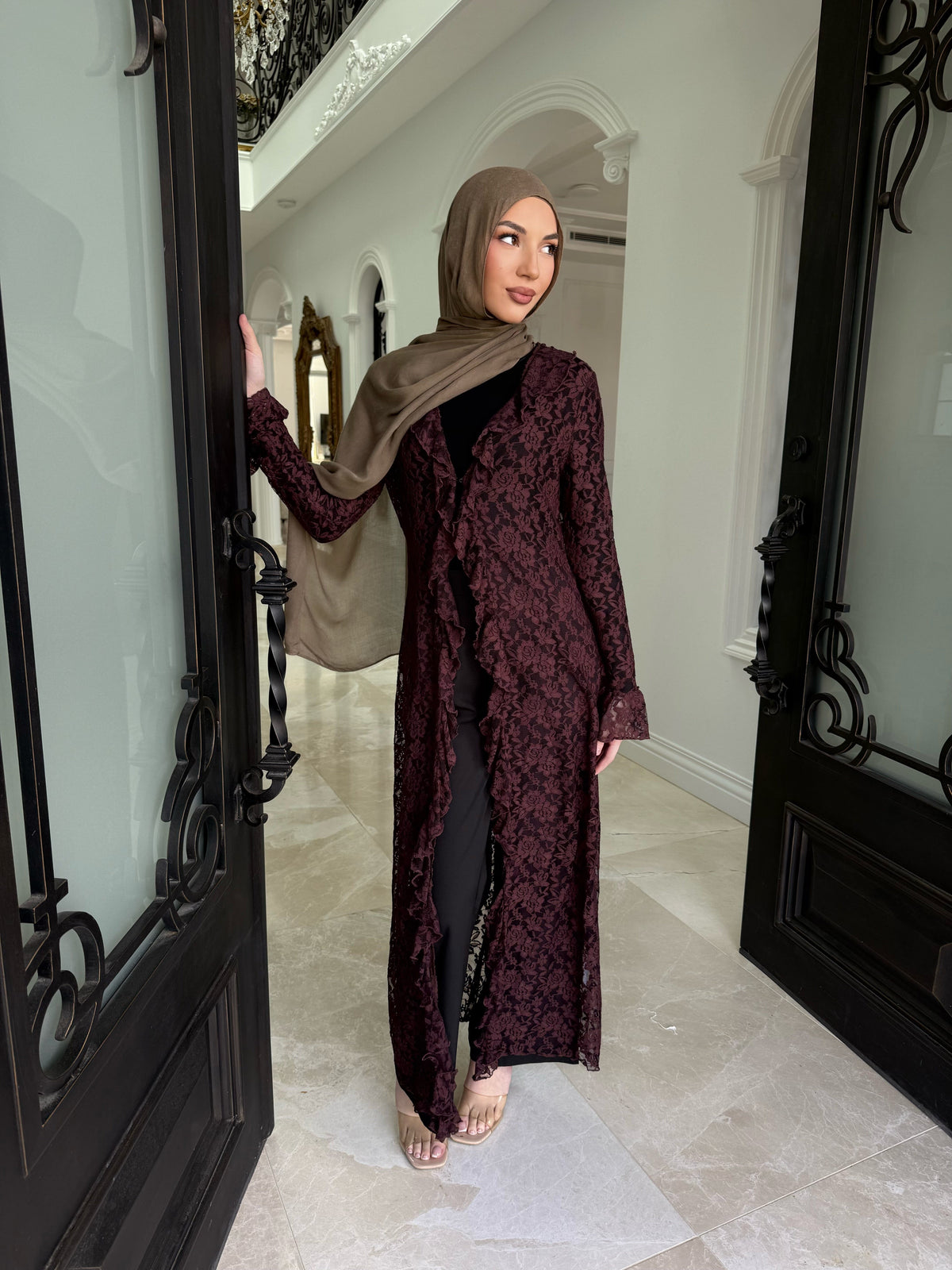 Lace Ruffle Cardigan