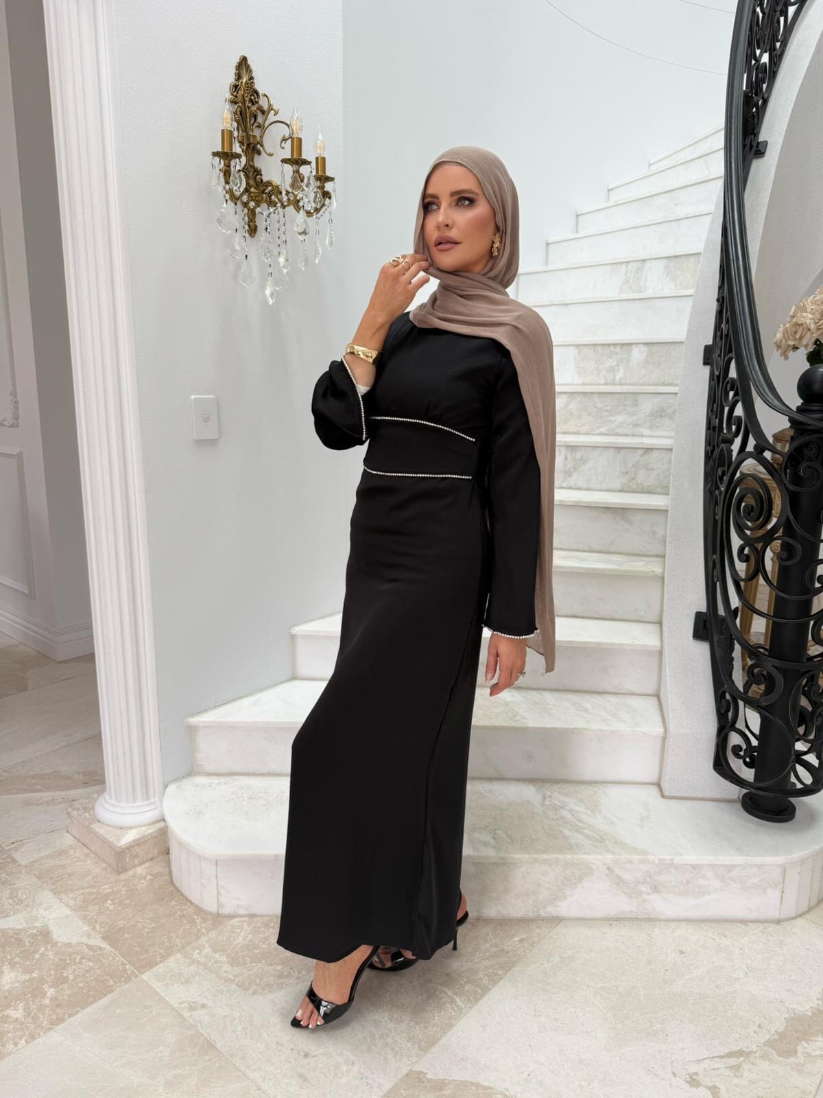 Satin Detail Dress