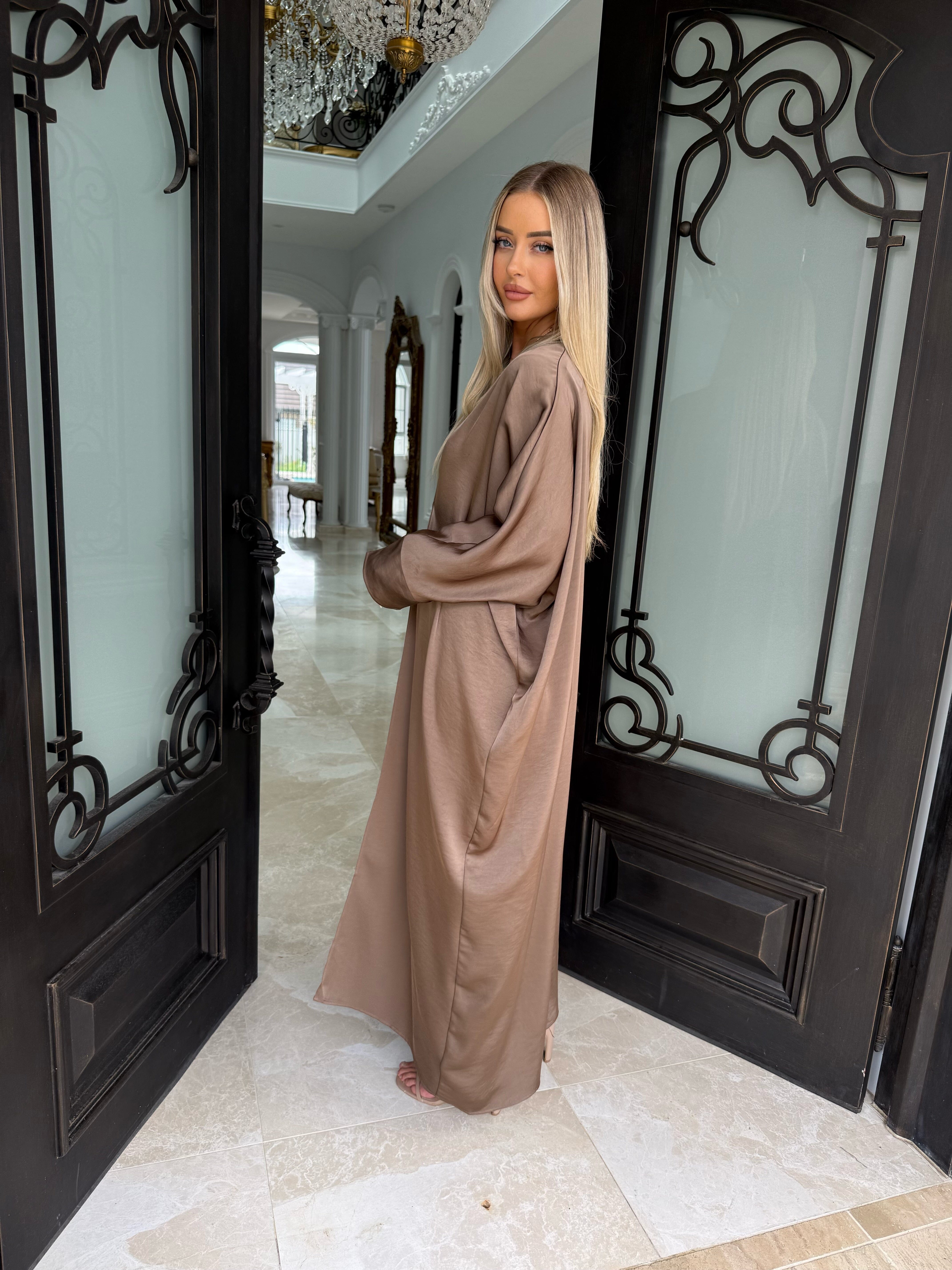 Layali Batwing Open Abaya