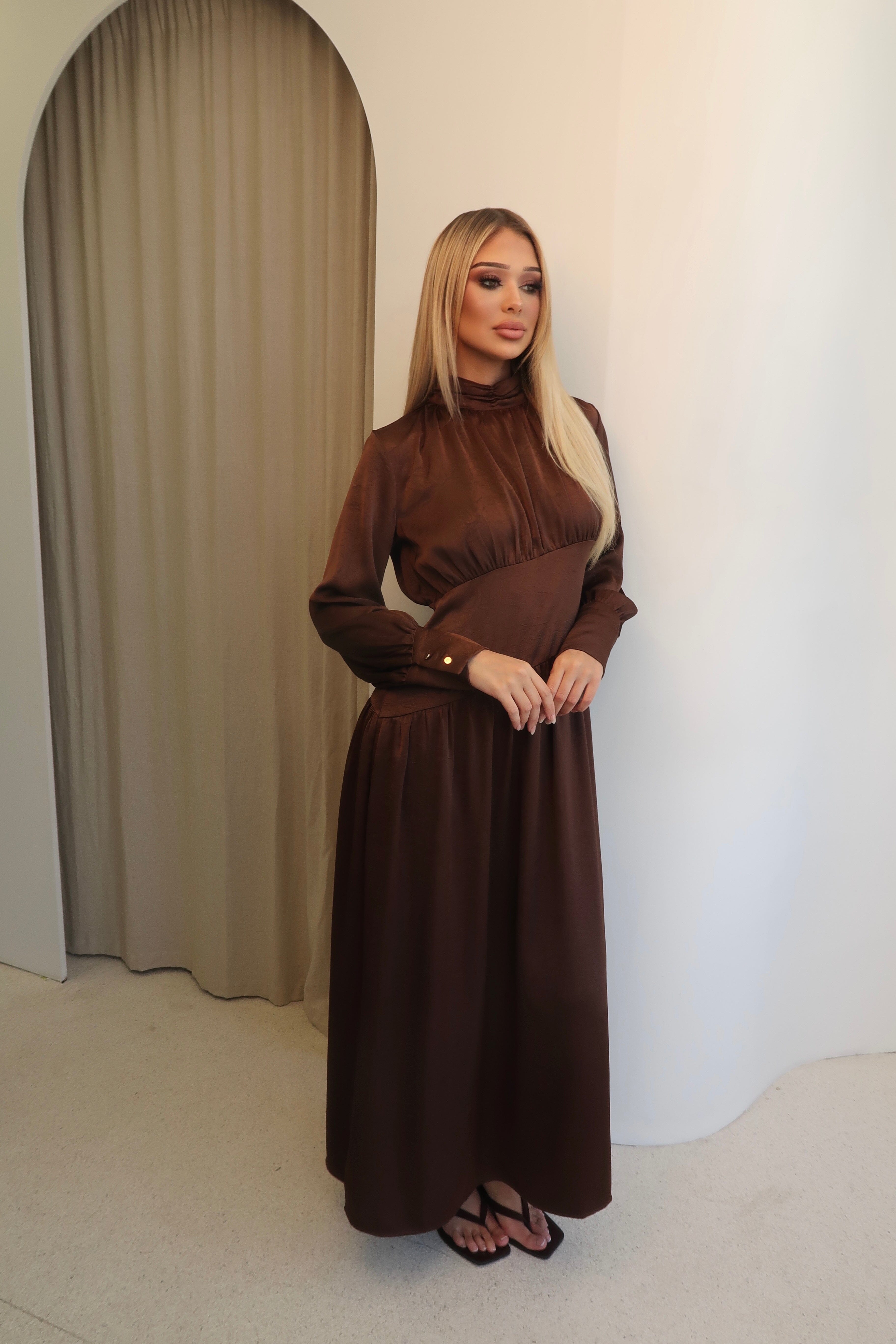 Layali Satin Dress