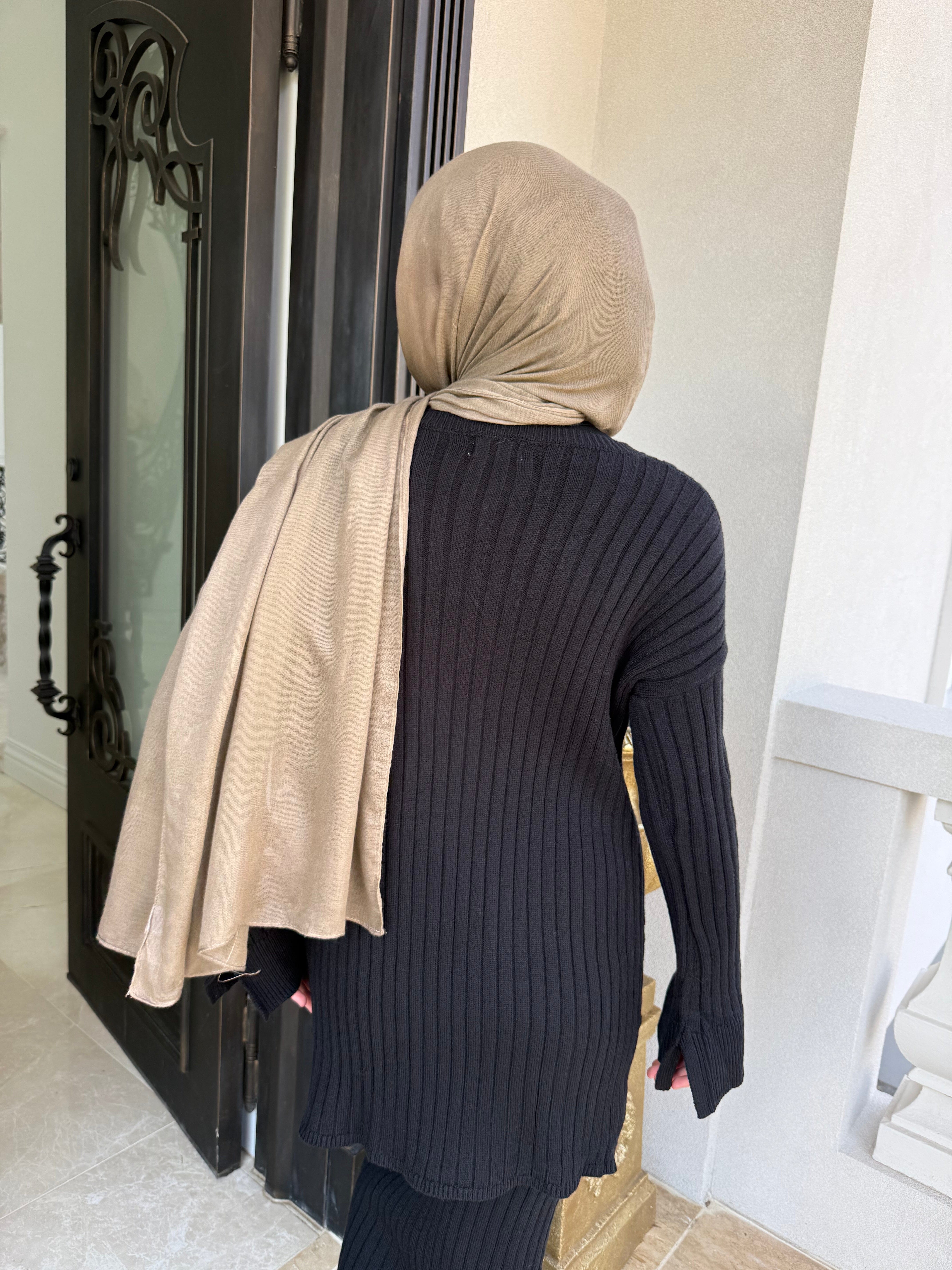 Ribbed Skirt Set