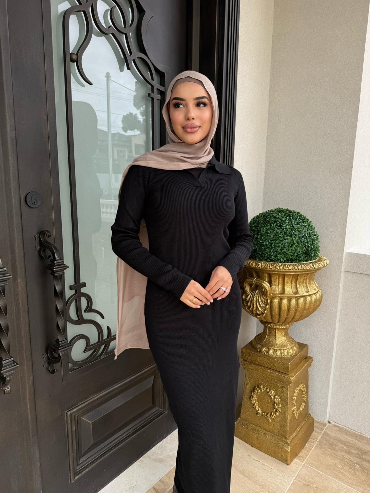 Ribbed Maxi Dress