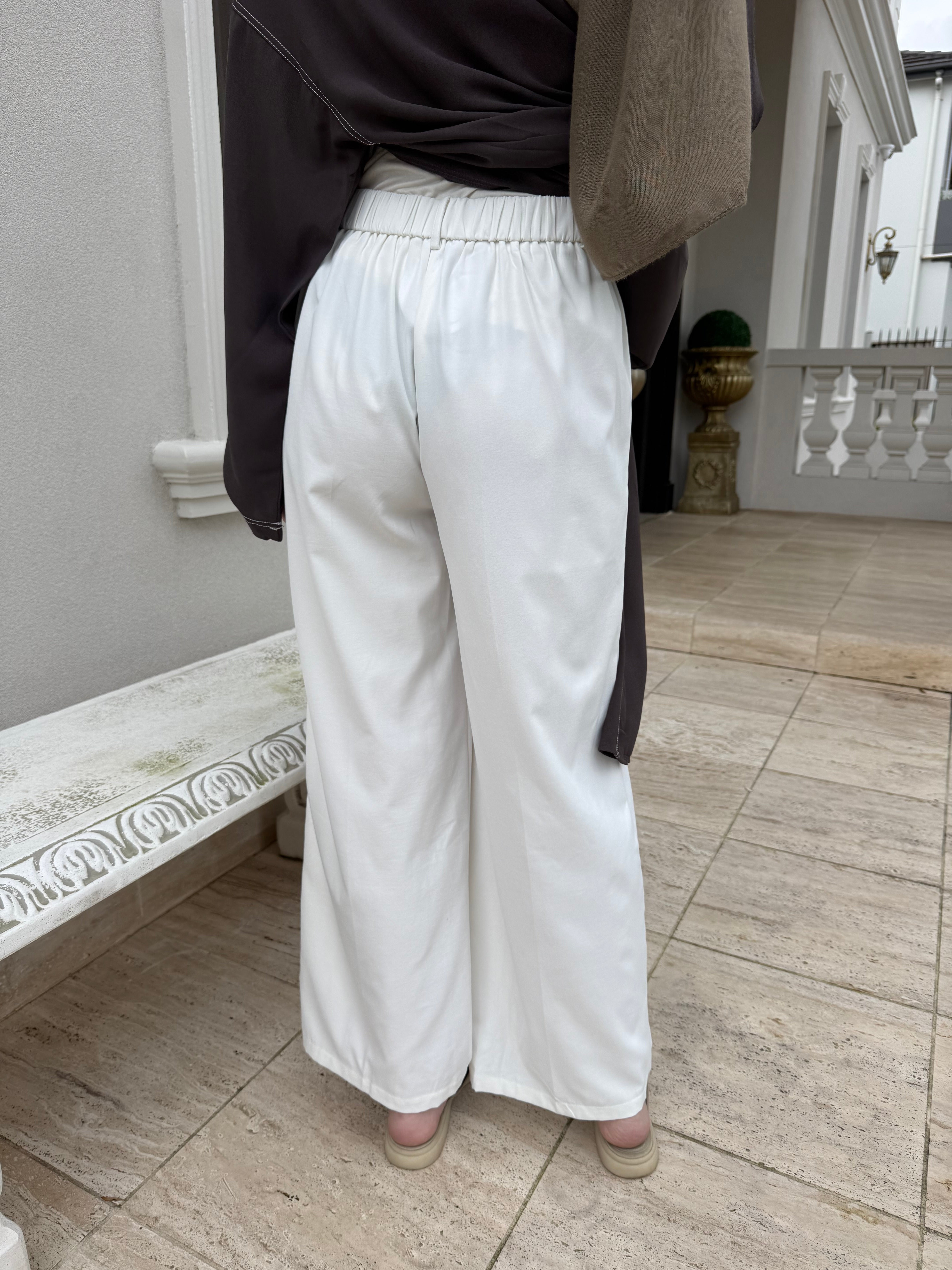 Fold Over Linen Pants