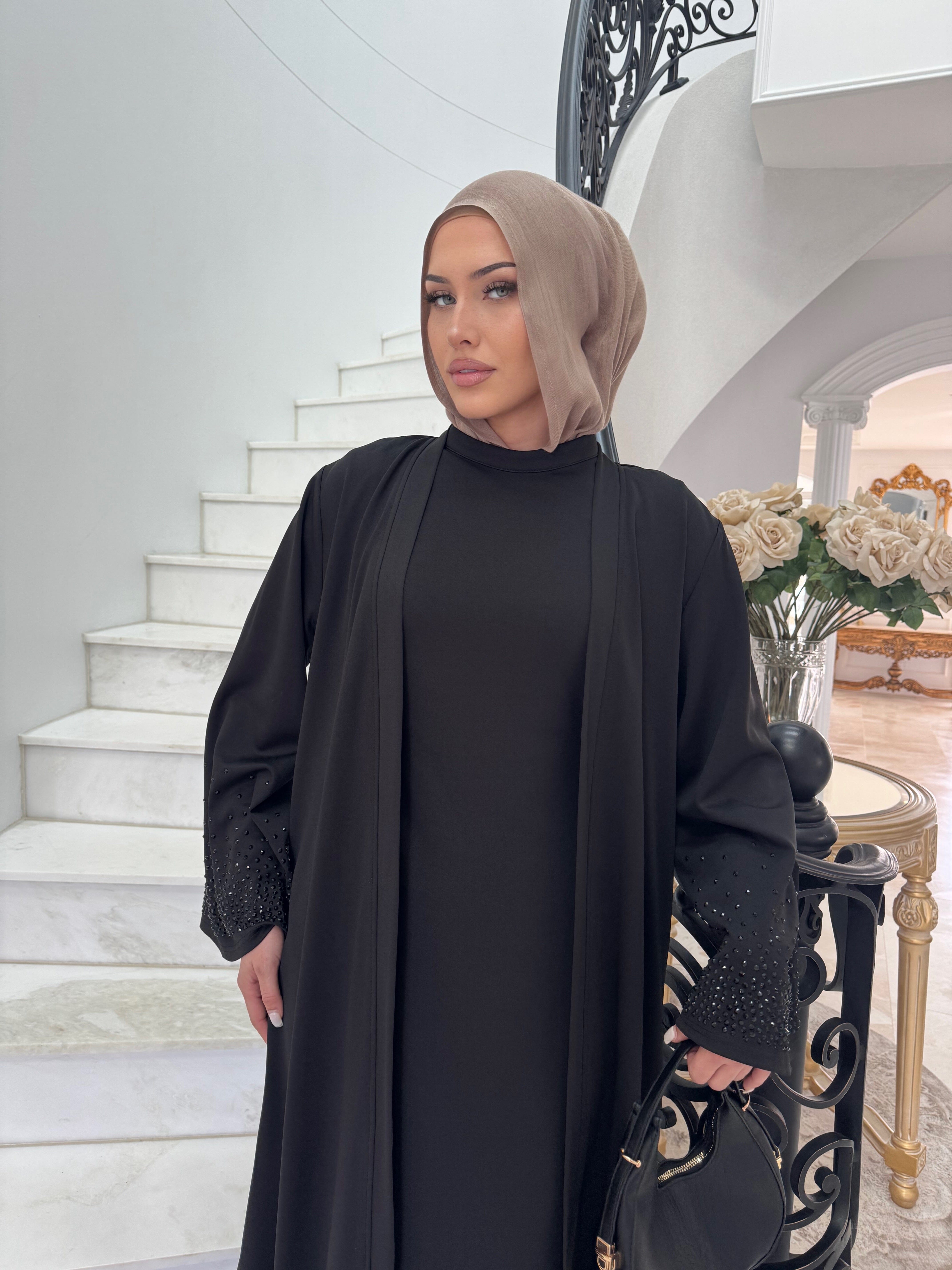 Beaded Abaya Set