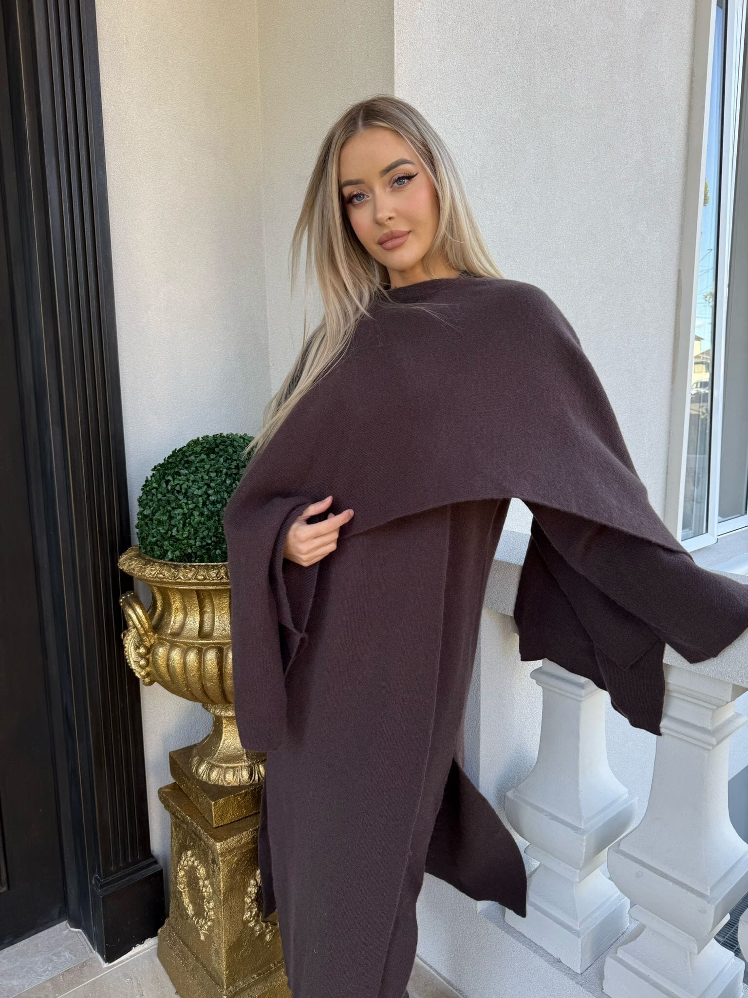 Scraf Poncho Coat