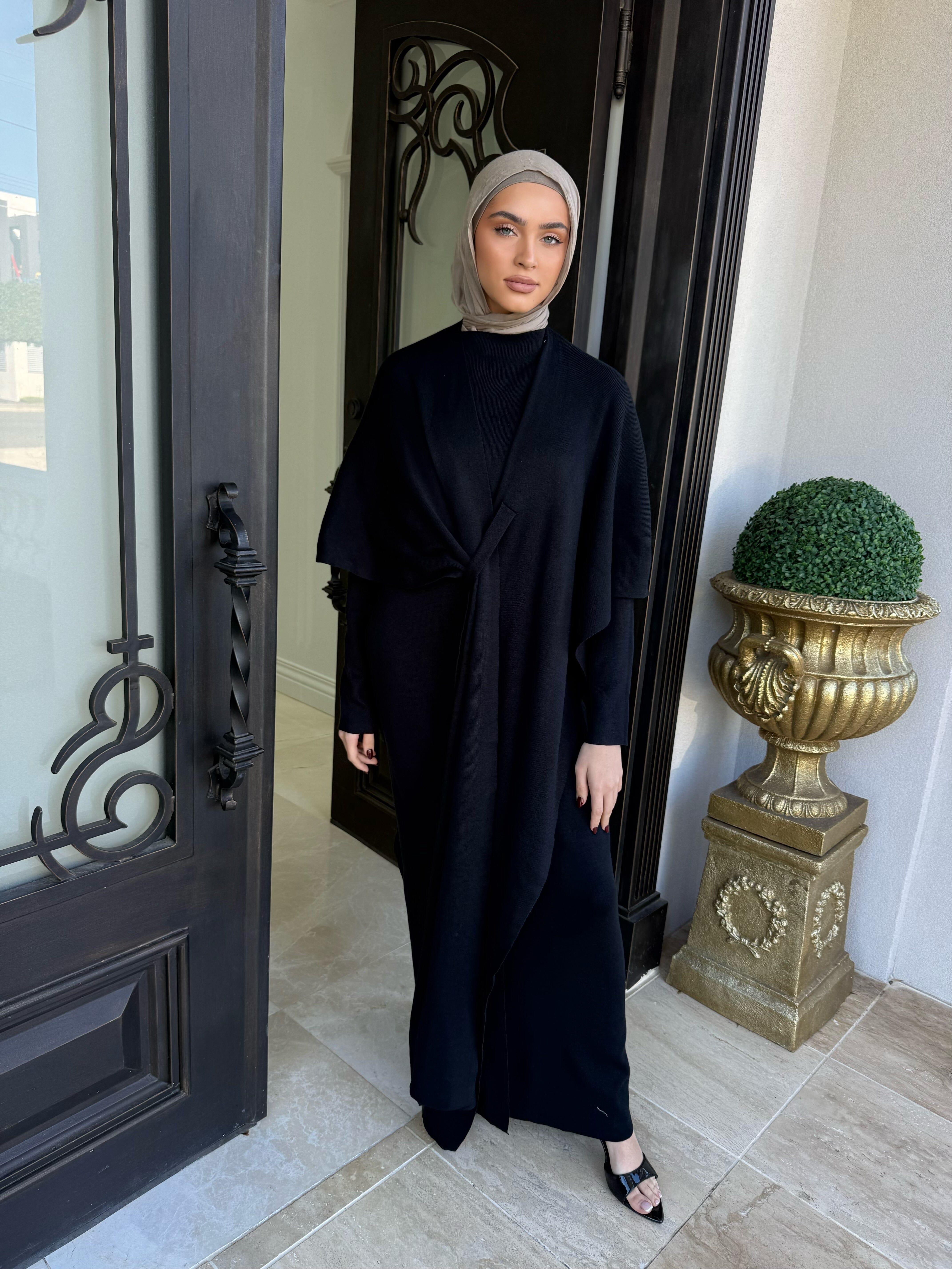 Wrap Drape Knit Set