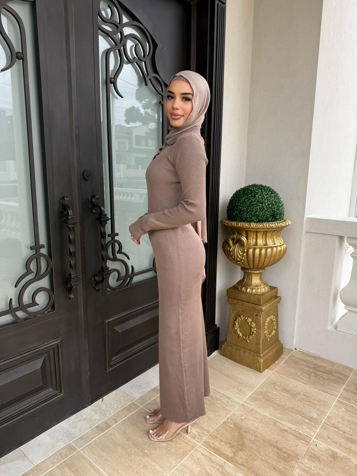 Ribbed Maxi Dress
