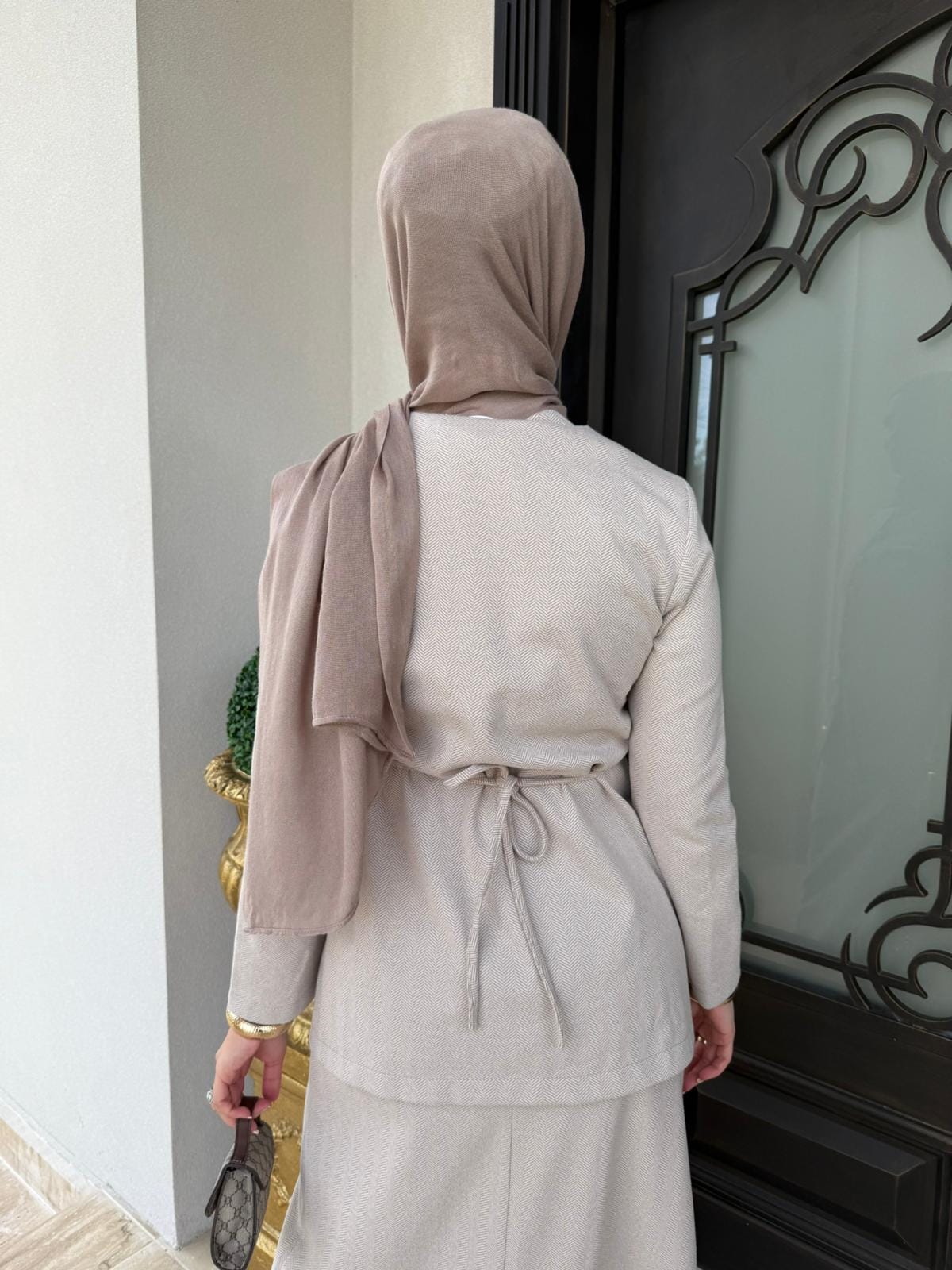 Textured Skirt Set