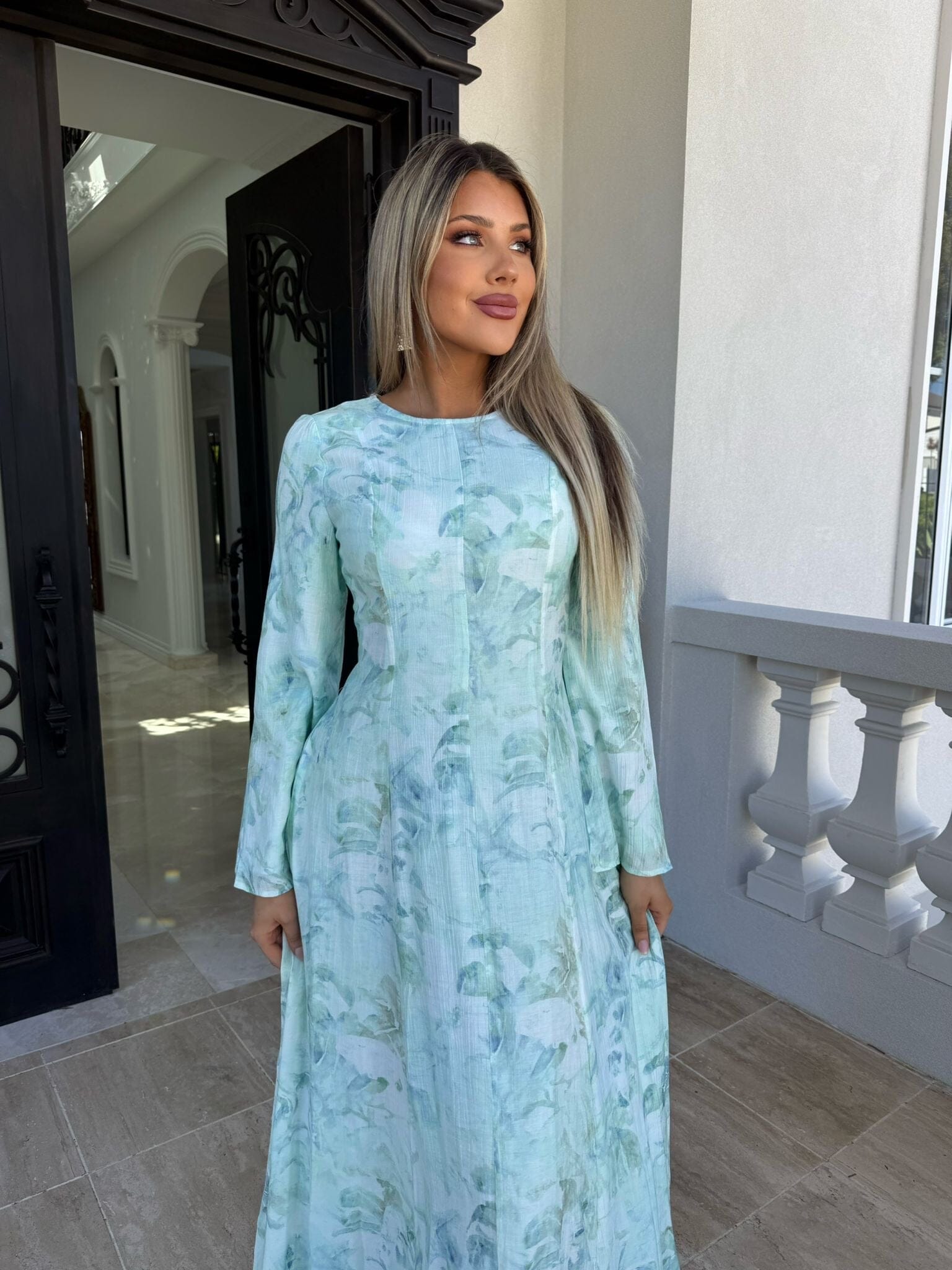 Dee Mint Tie Dress