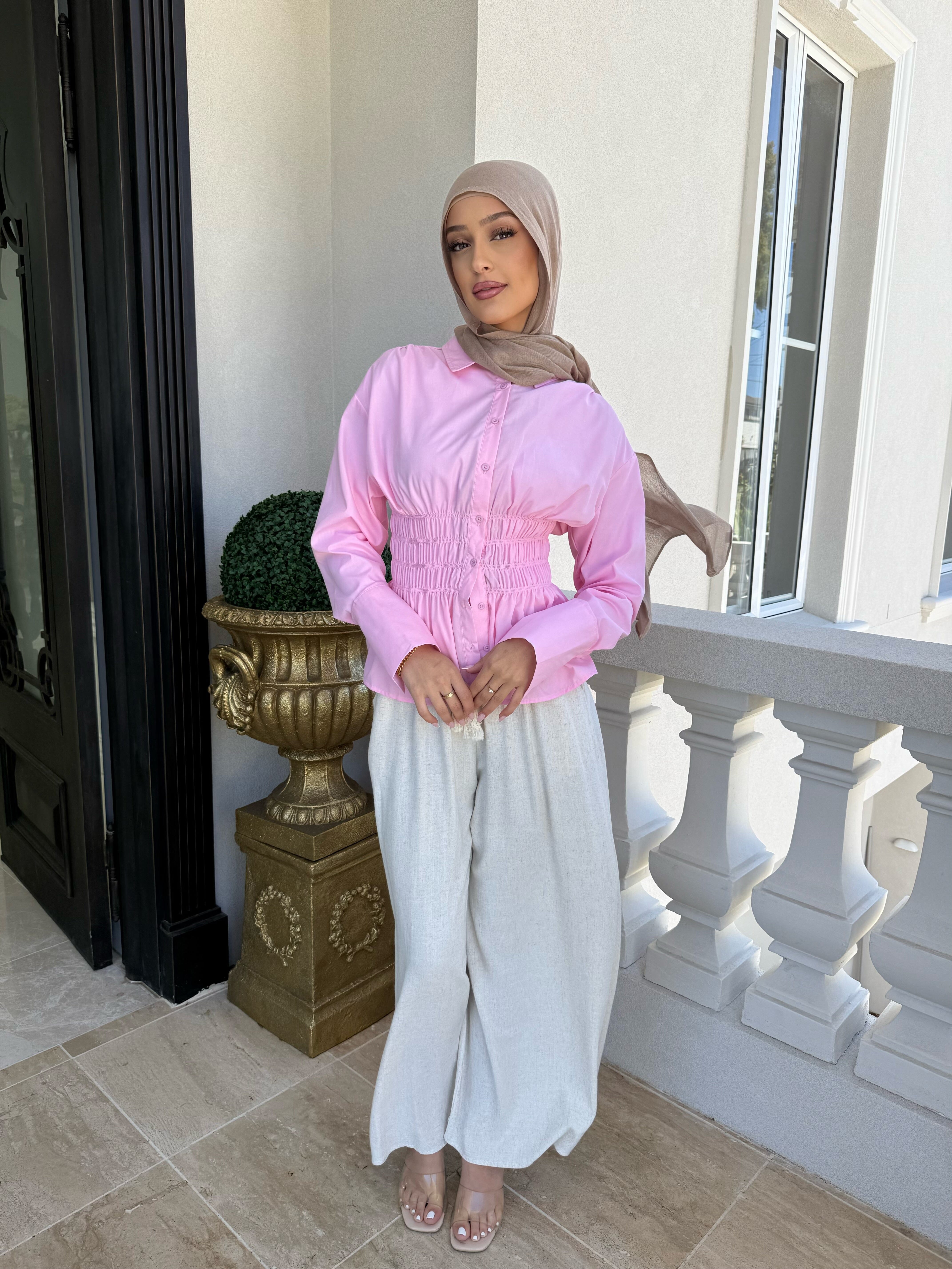 Elastic Gathered Top