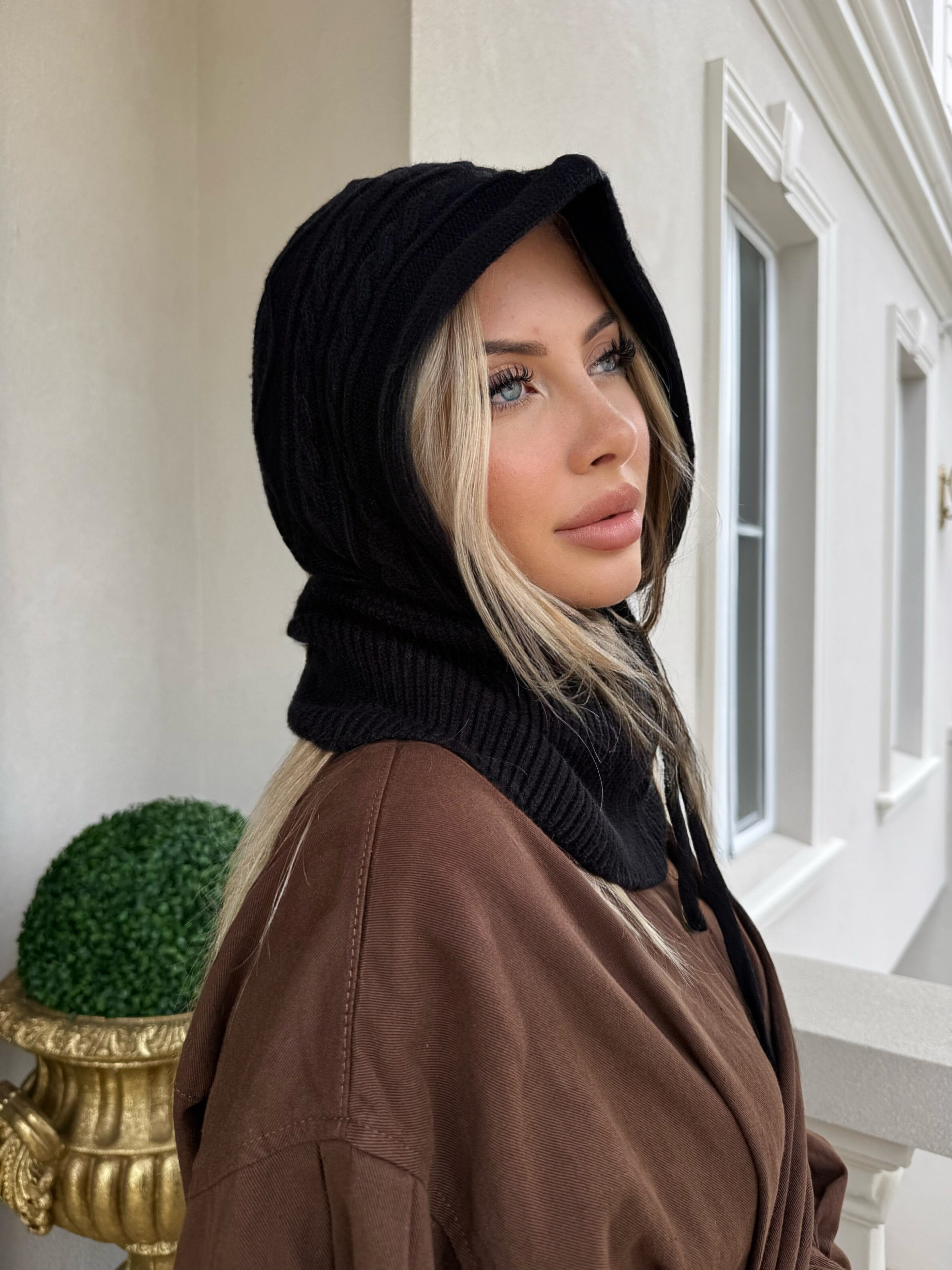 Cable Knit Balaclava