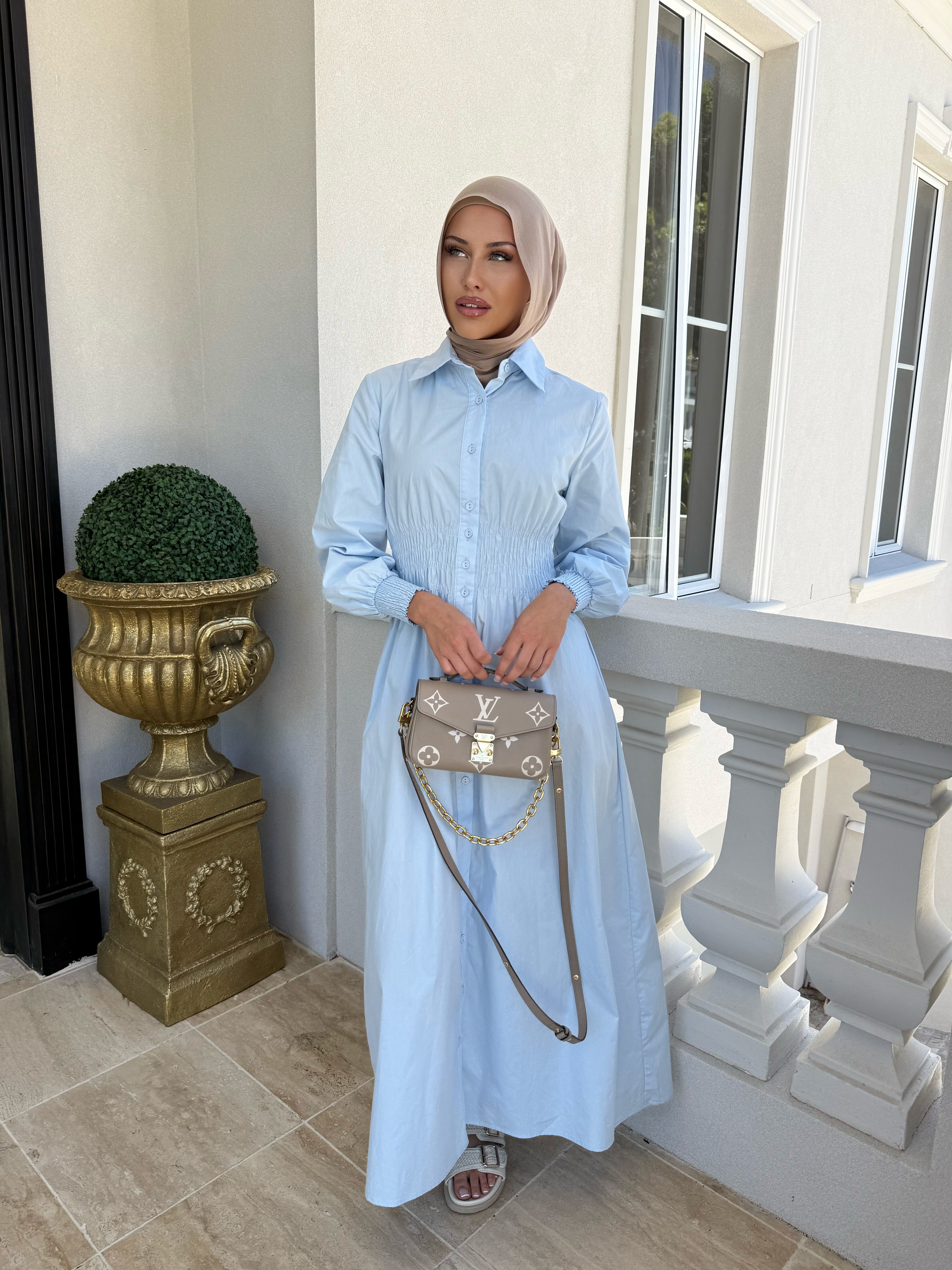 Gathered Maxi Dress
