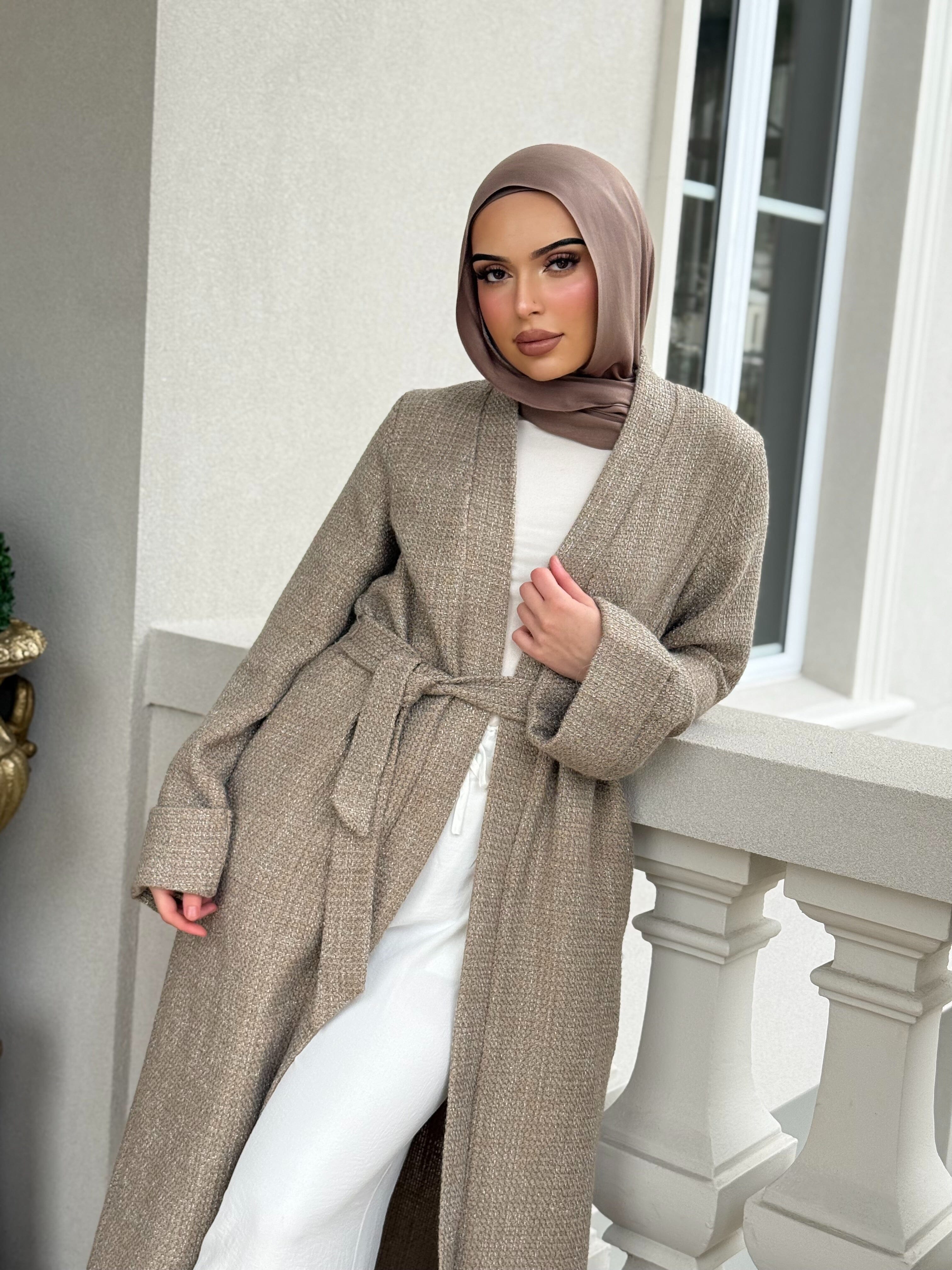 Tweed Belt Coat