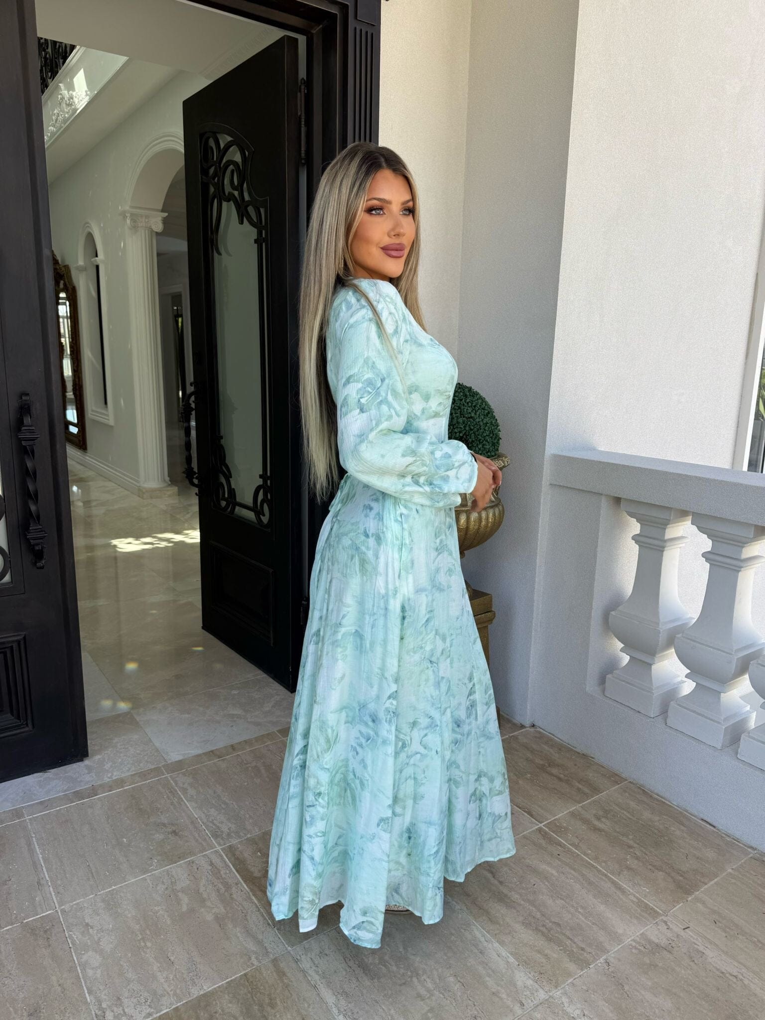 Dee Mint Tie Dress