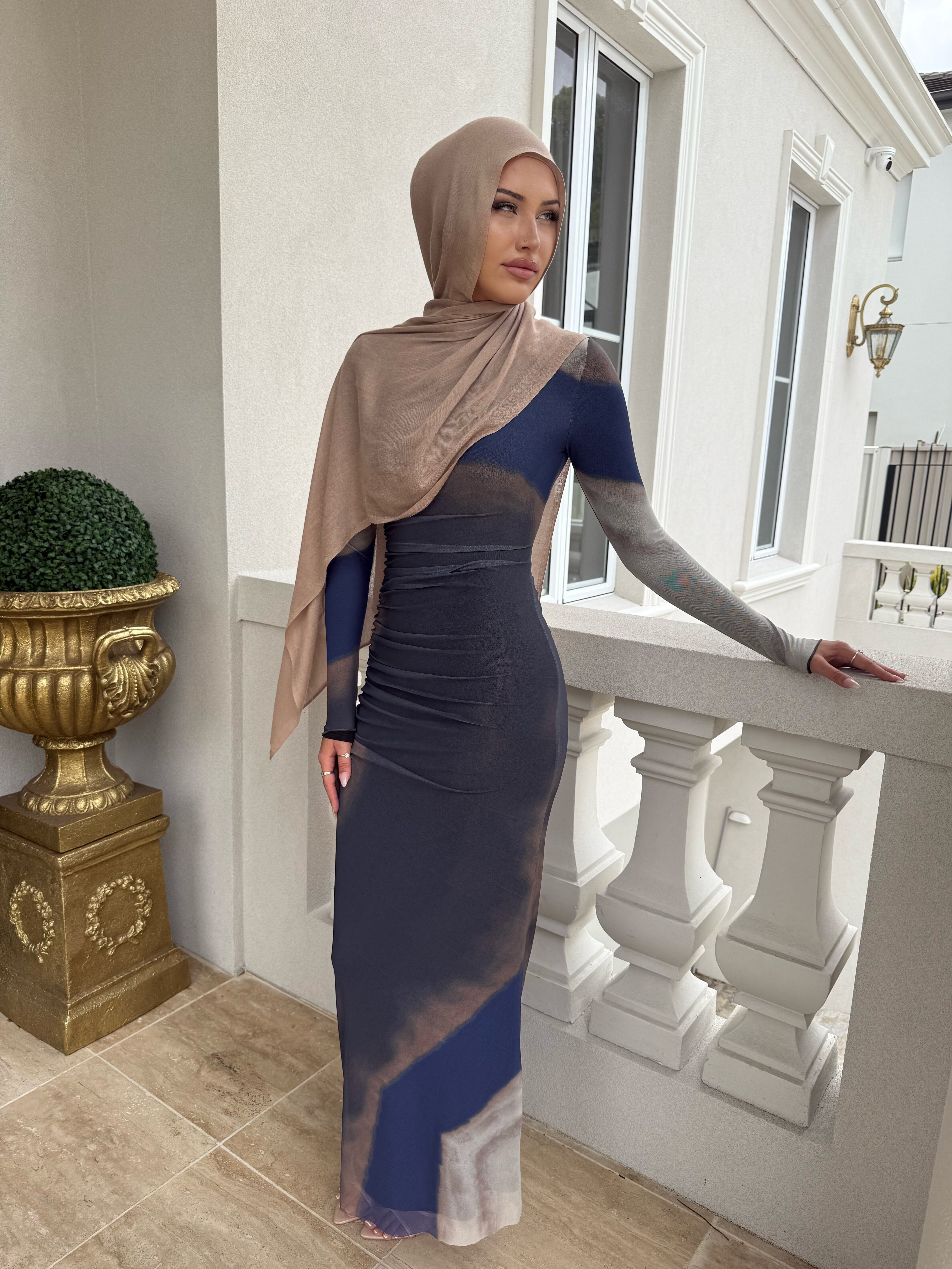 Dye Mesh Dress