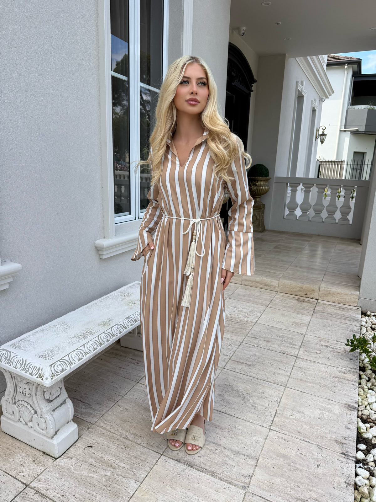 Stripe Maxi Dress
