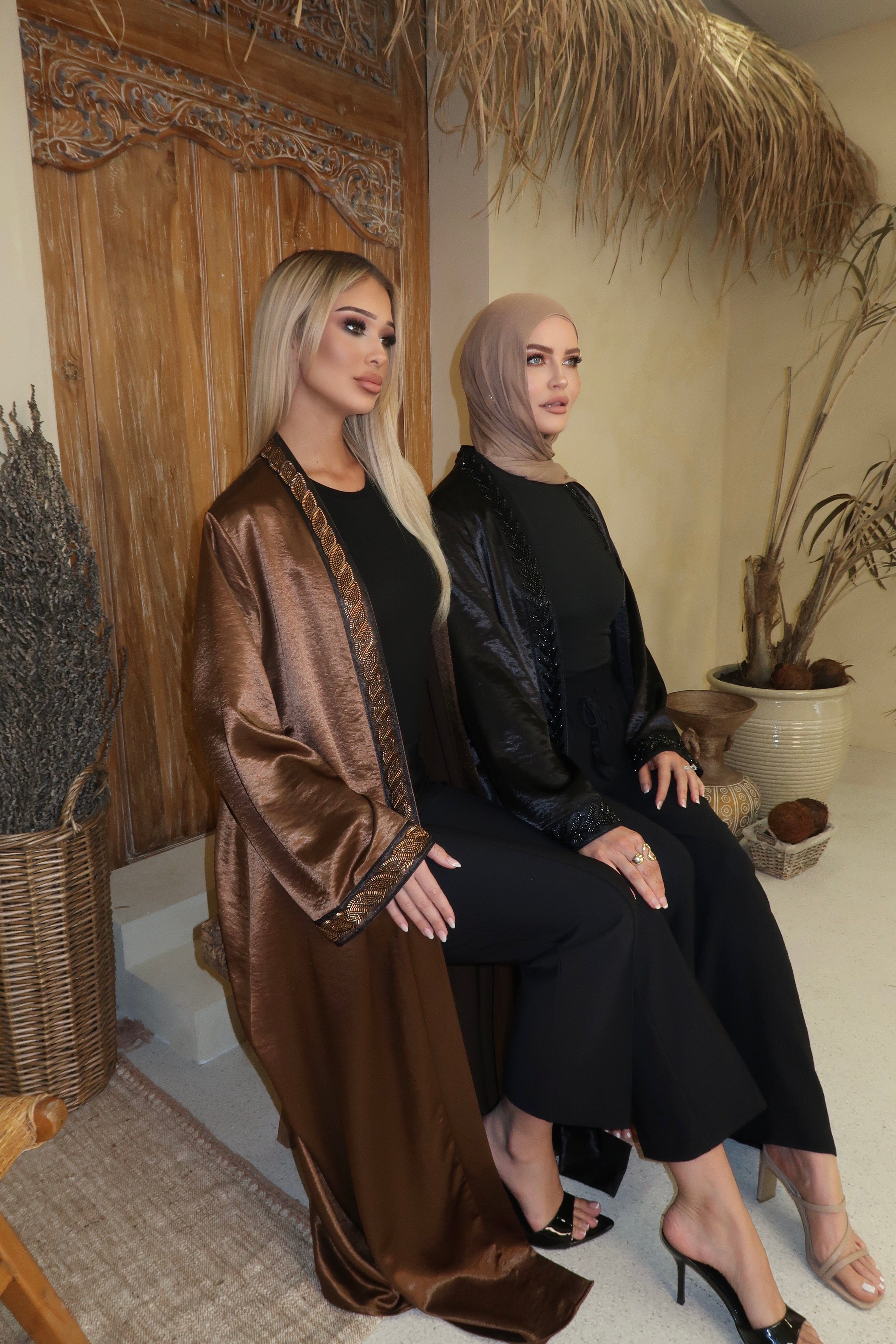 Layali Glow Open Abaya