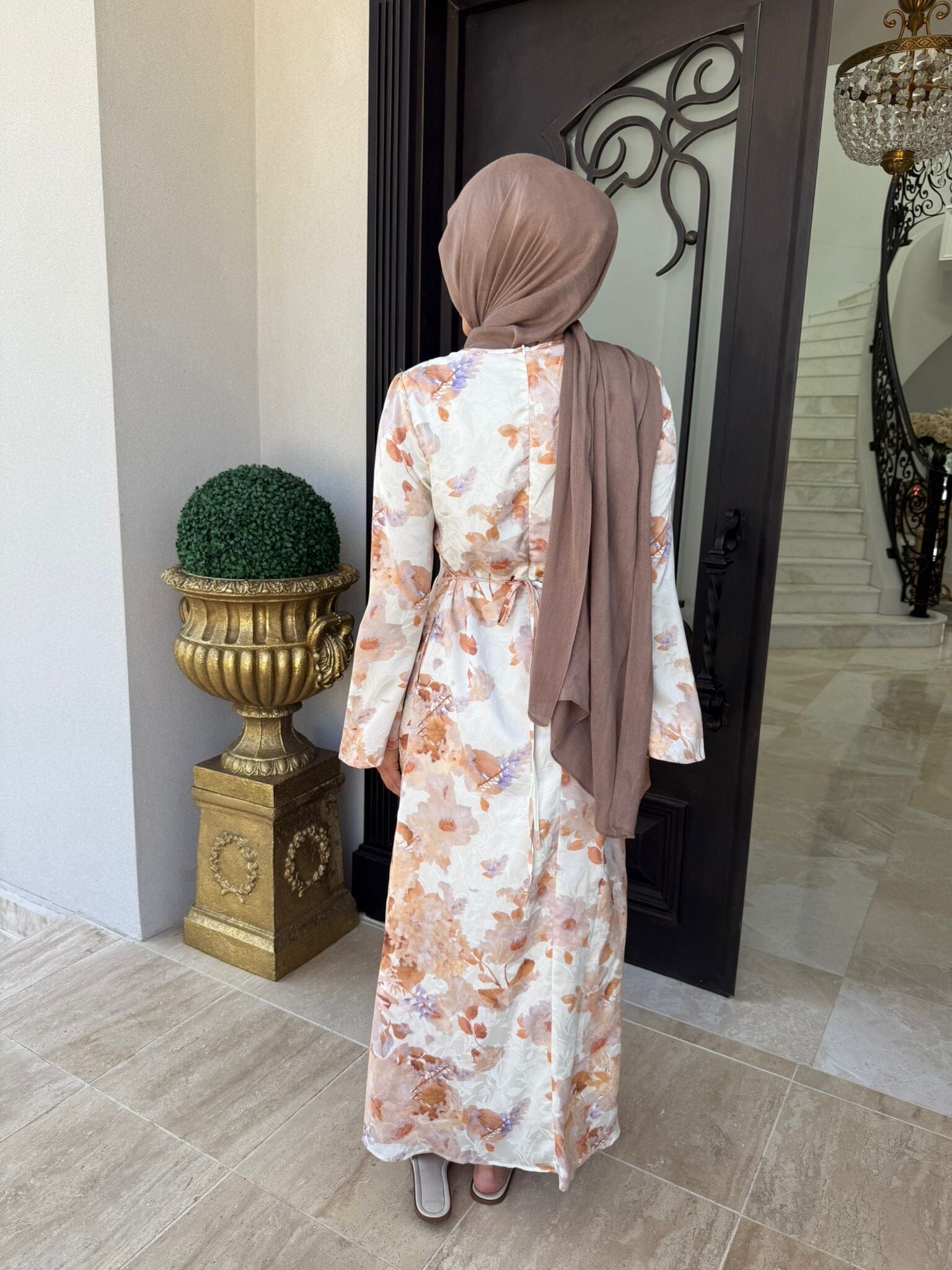 White Floral Dress