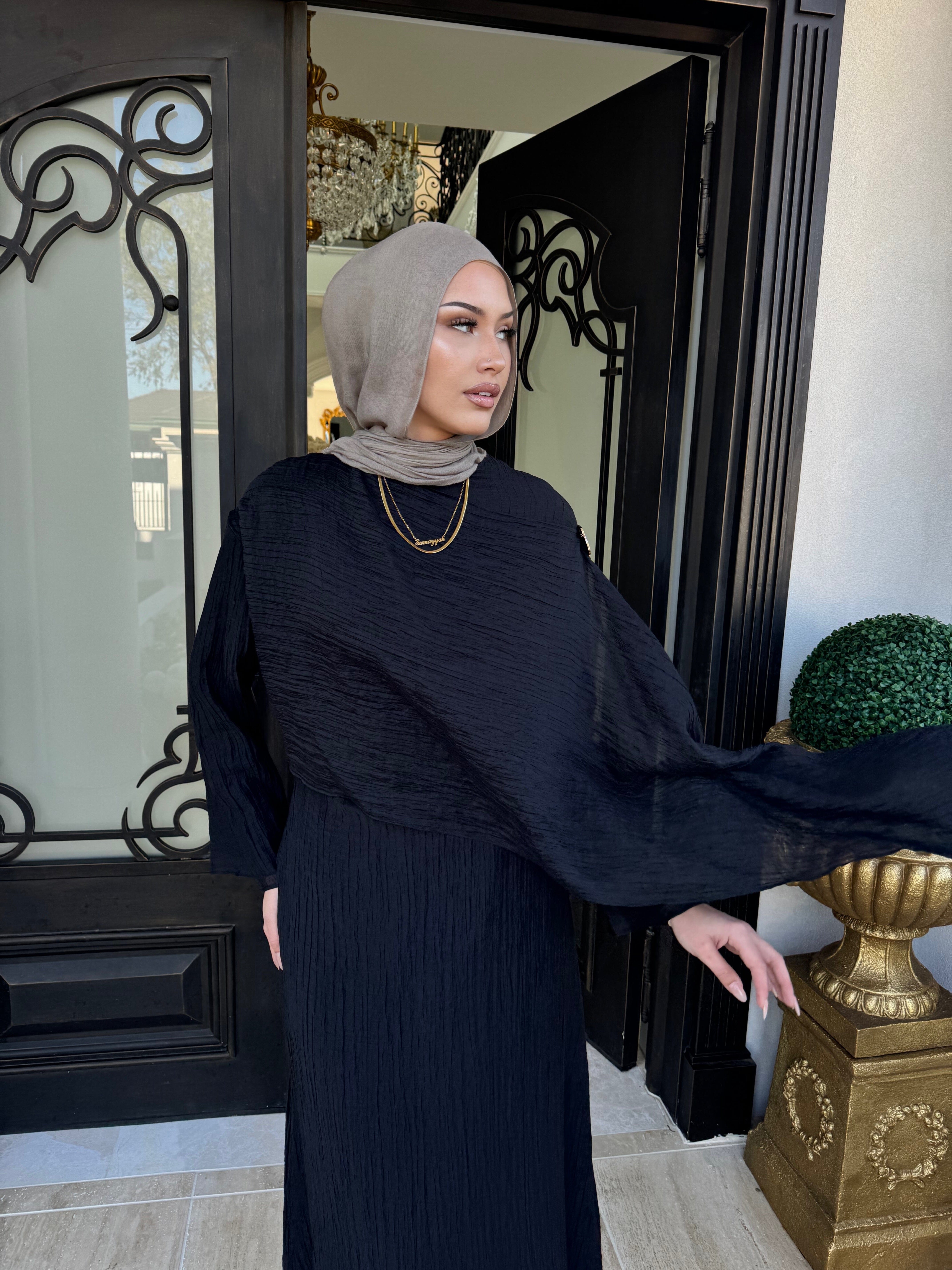 Drape Crinkle Dress