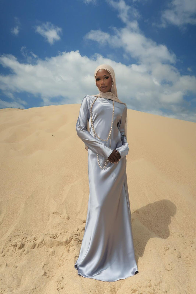 Al Sahara Slim Satin Dress