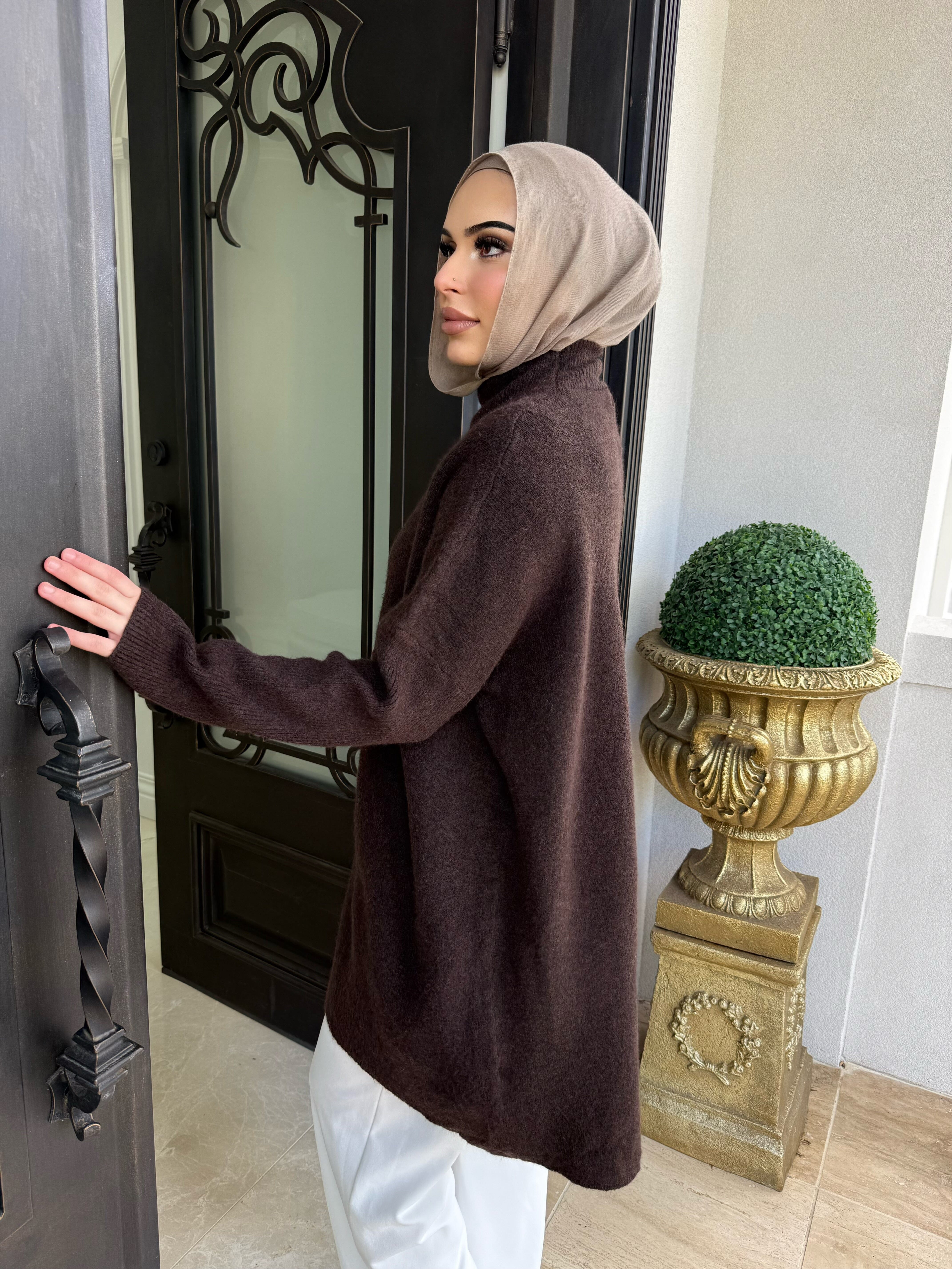 Wool High Low Jumper
