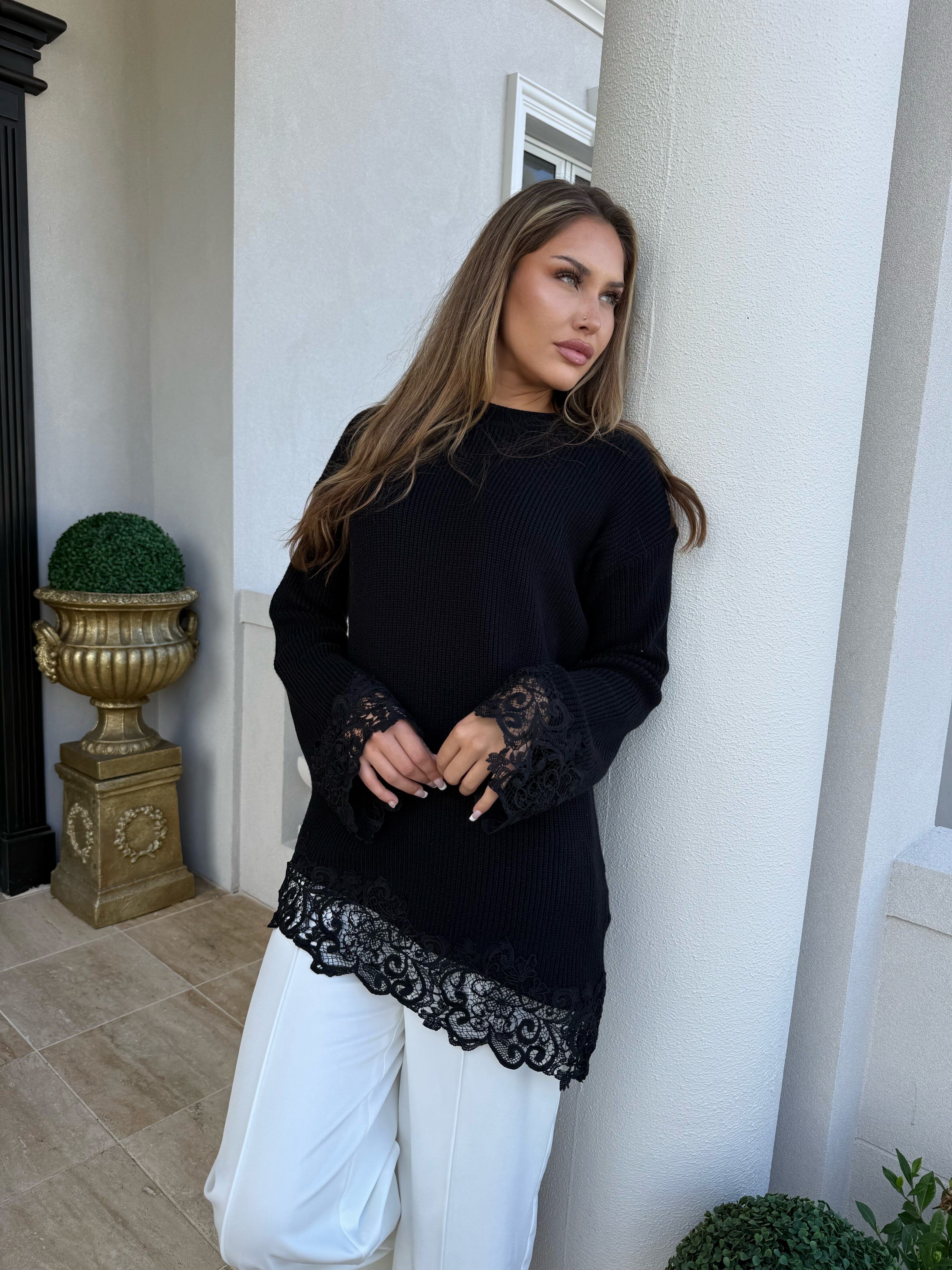Lace Knit Jumper